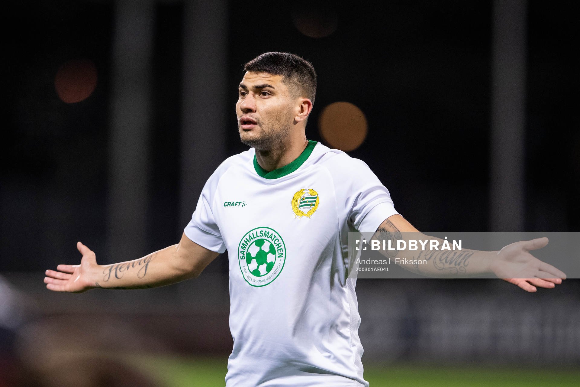 Hammarbys Paulinho reagerar