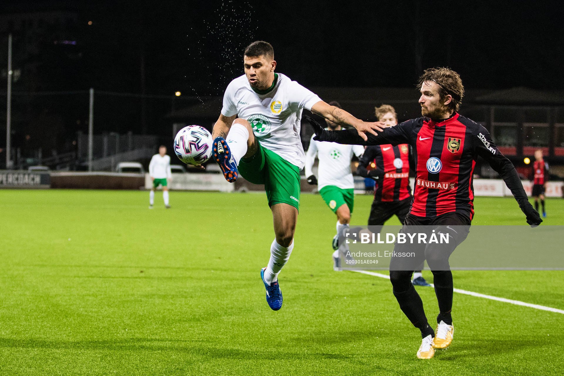 Hammarbys Paulinho och Brommapojkarnas Christer Gustafsson