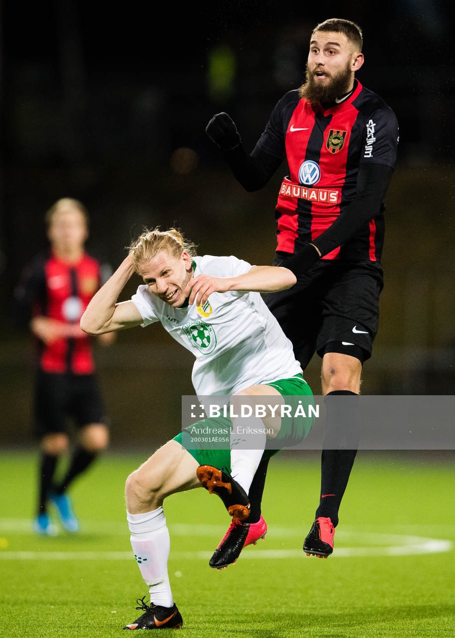 Brommapojkarnas Ali Suljic och Hammarbys Gustav Ludwigson