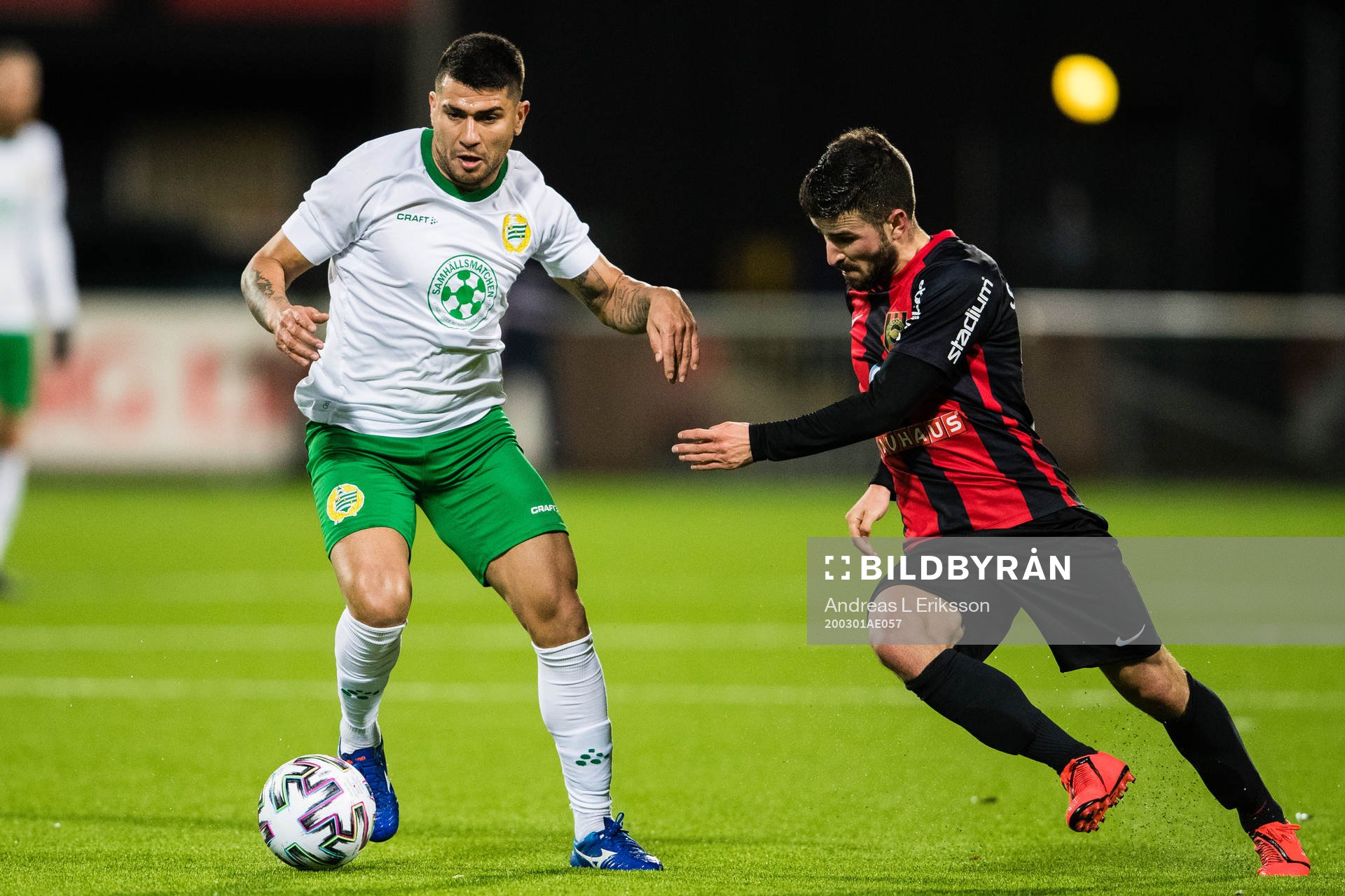 Hammarbys Paulinho och Brommapojkarnas Alexander Seger