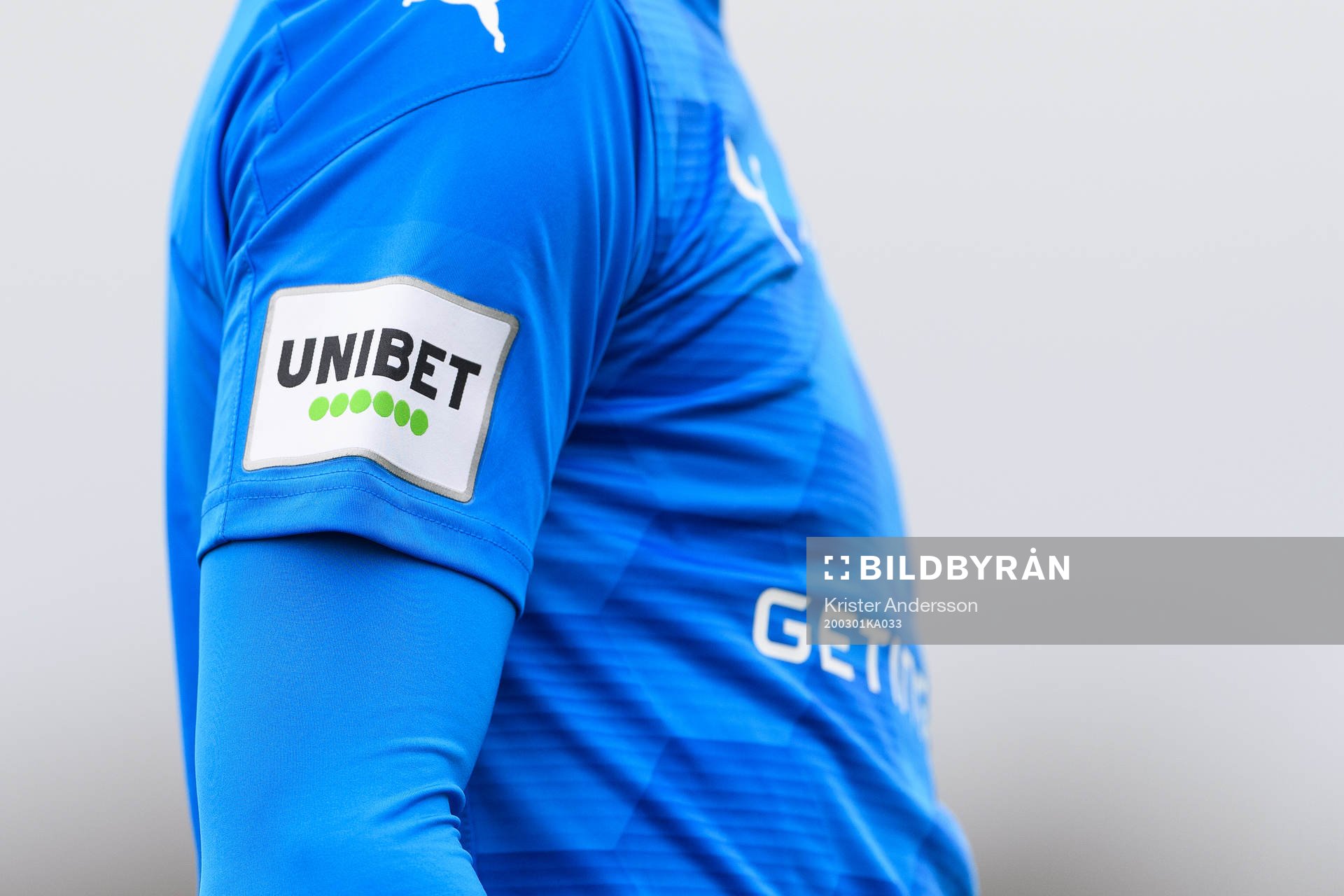 Unibet logo på tröja