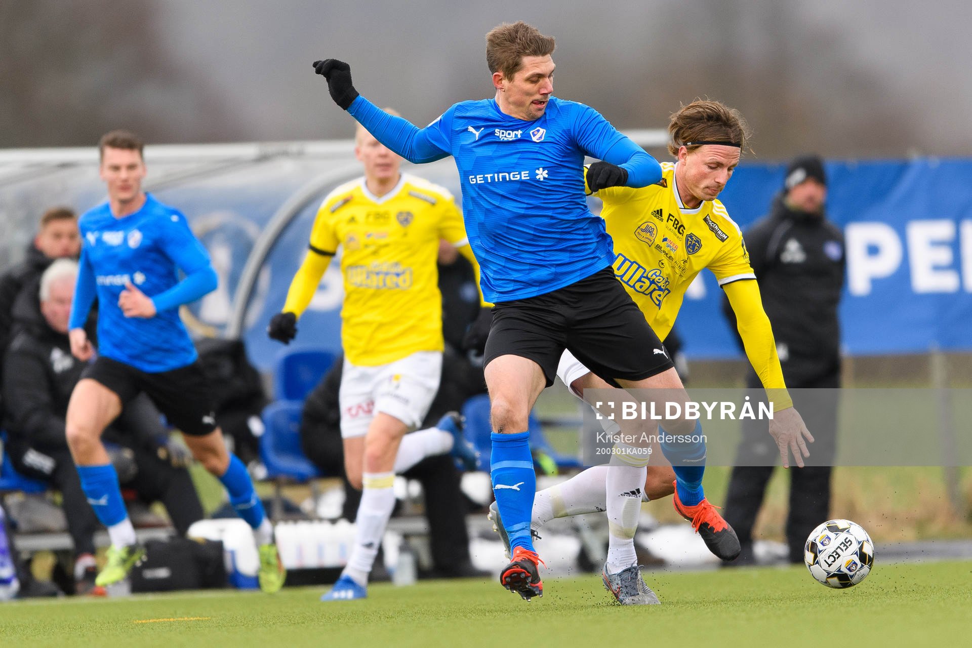 Halmstads Mikael Boman och Falkenbergs Carl Johansson