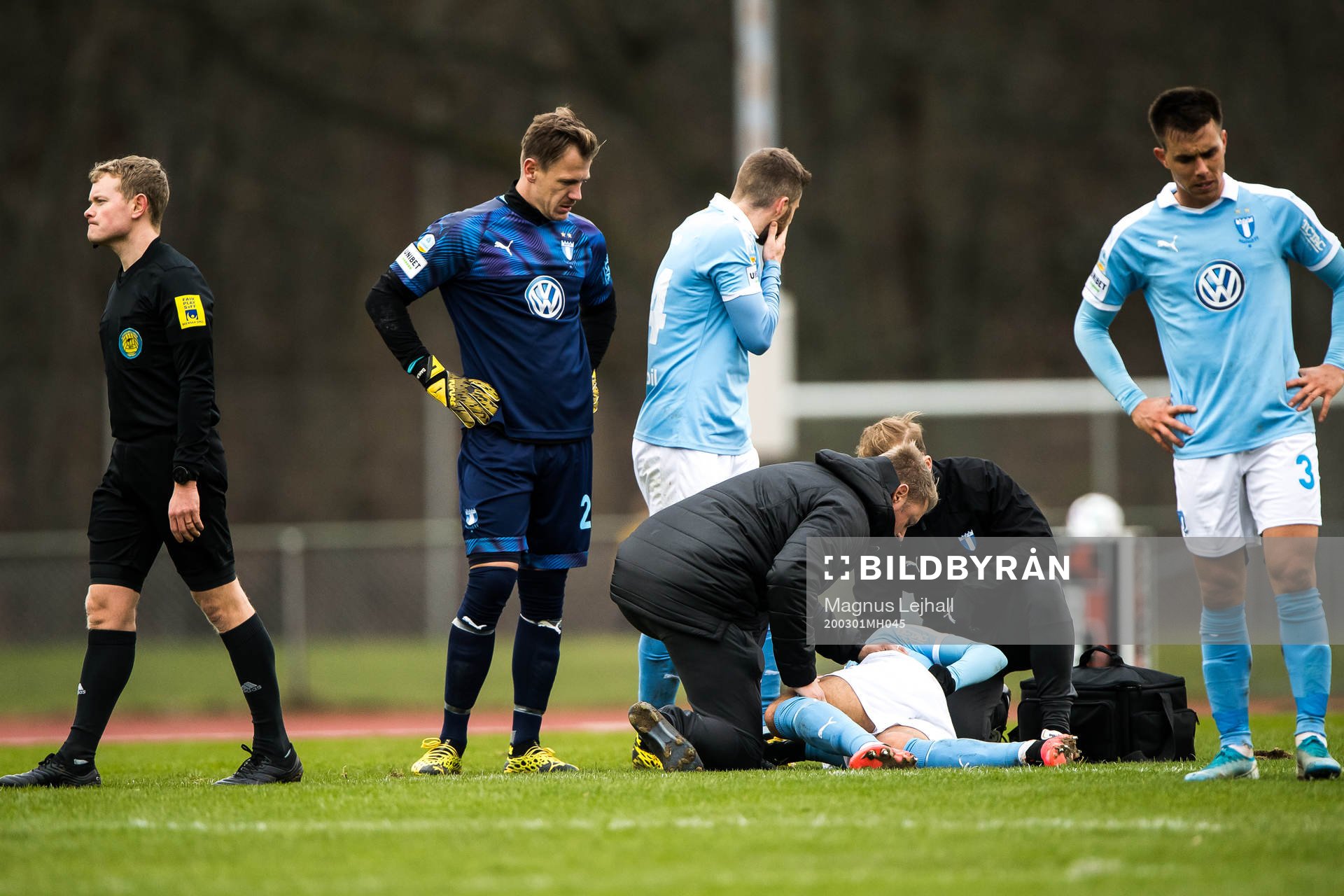 Malmö FFs Pavle Vagic har ont