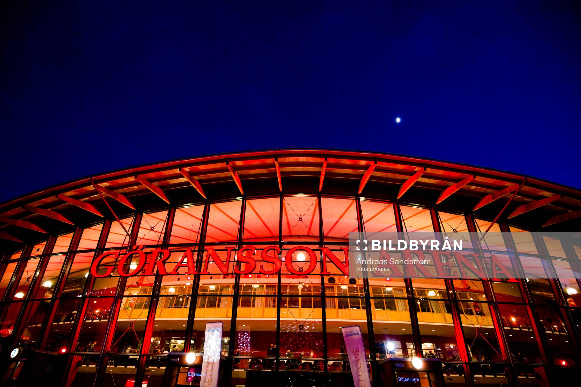 Vy över Göransson Arena