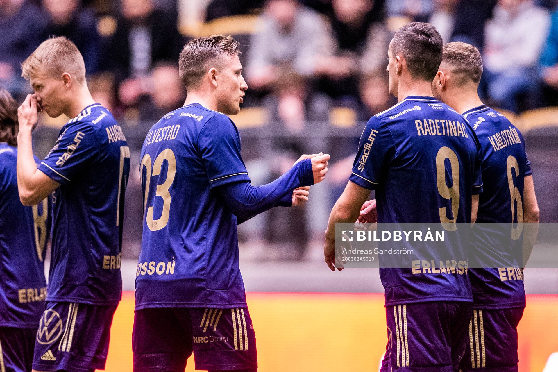 Djurgårdens Fredrik Ulvestad med lagkamrater