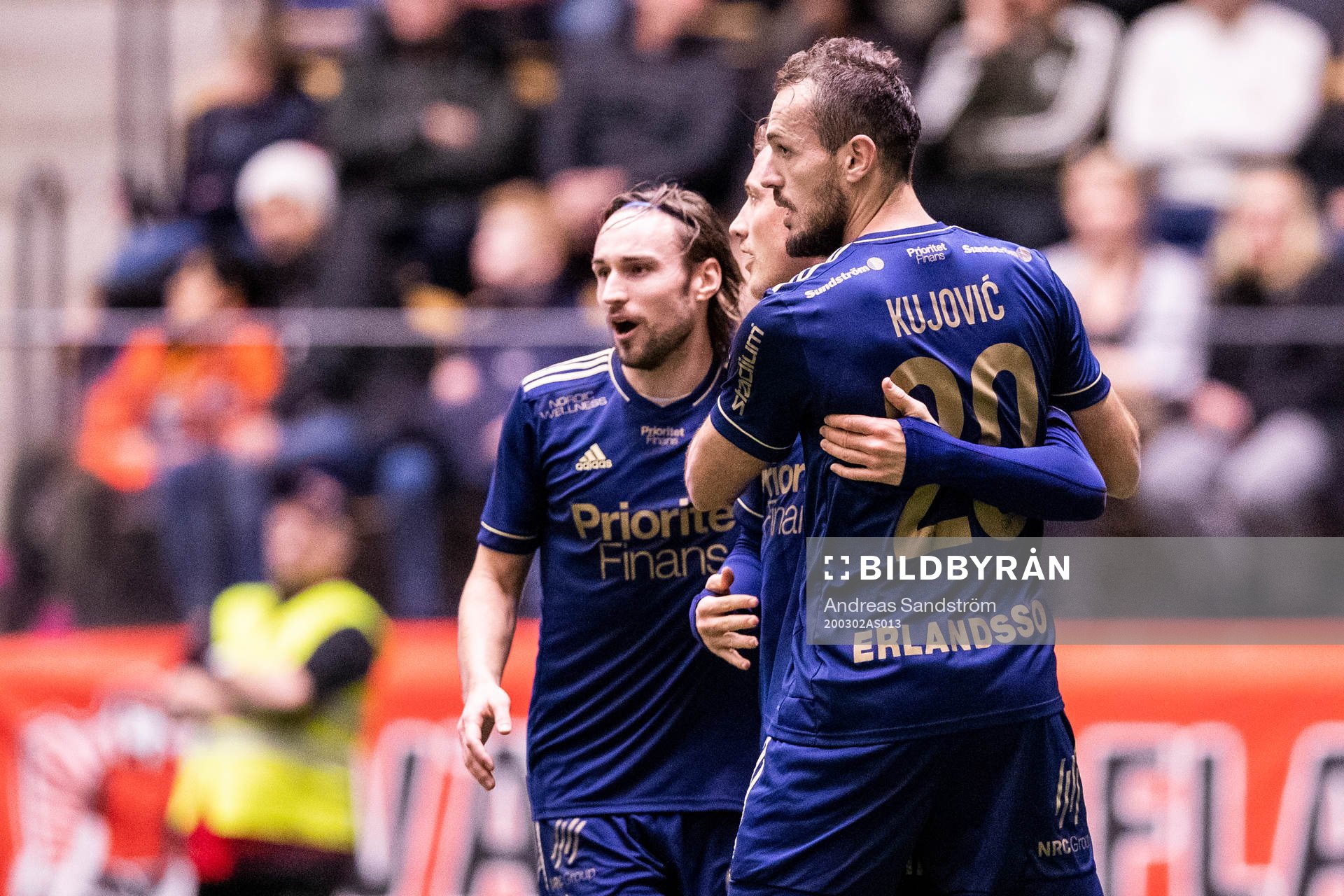 Djurgårdens Kevin Walker, Fredrik Ulvestad och Emir