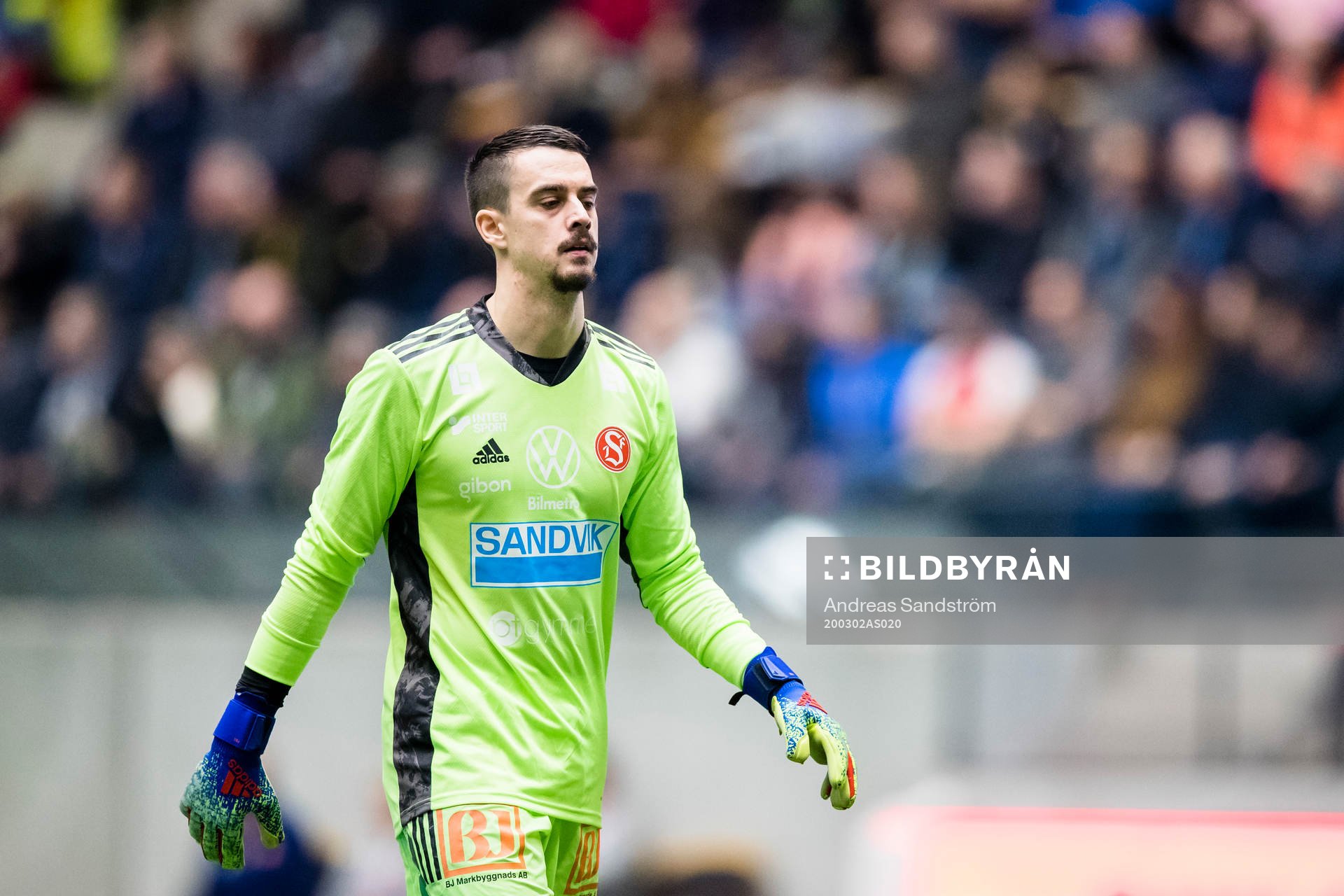 Sandvikens målvakt Kalle Jansson