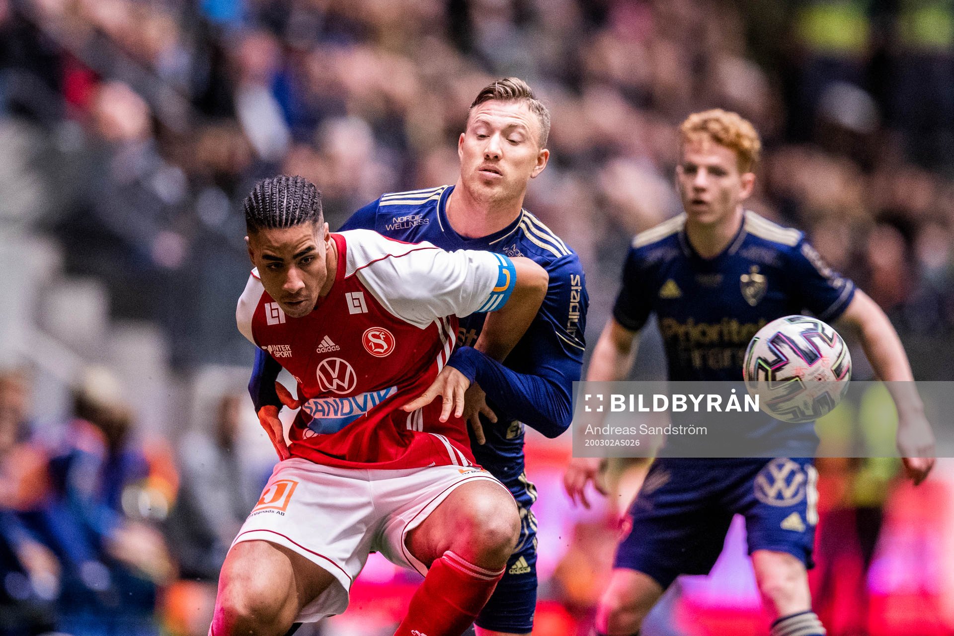 Sandvikens Emil Bellander och Djurgårdens Fredrik Ulvestad