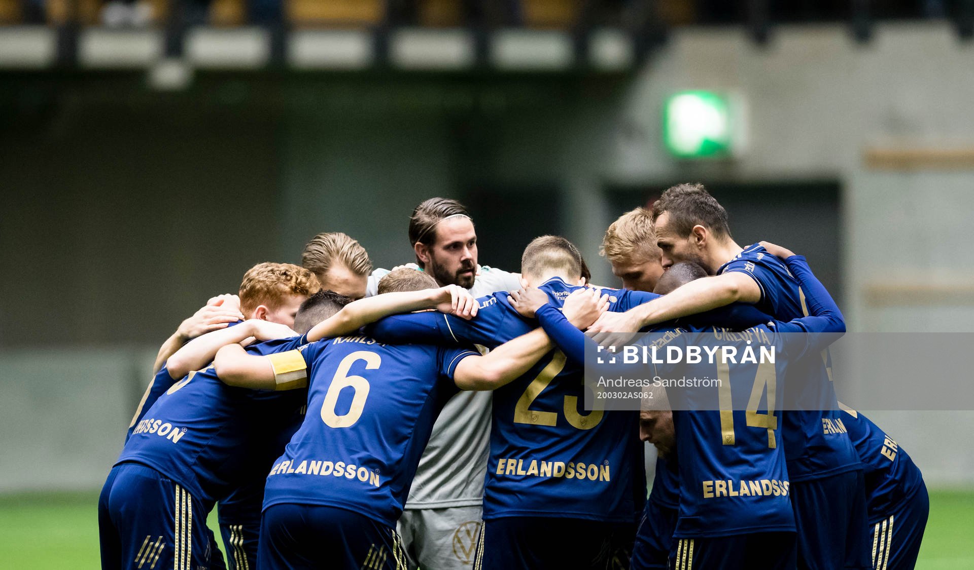 Djurgårdens spelare samlas