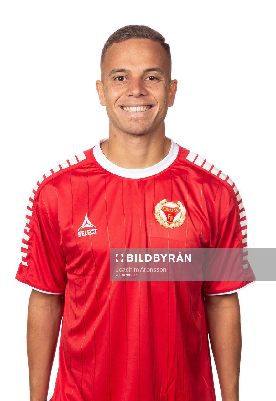 Kalmars Rafinha Gimenes da Silva poserar för ett porträtt den 2 mars 2020 i Kalmar.