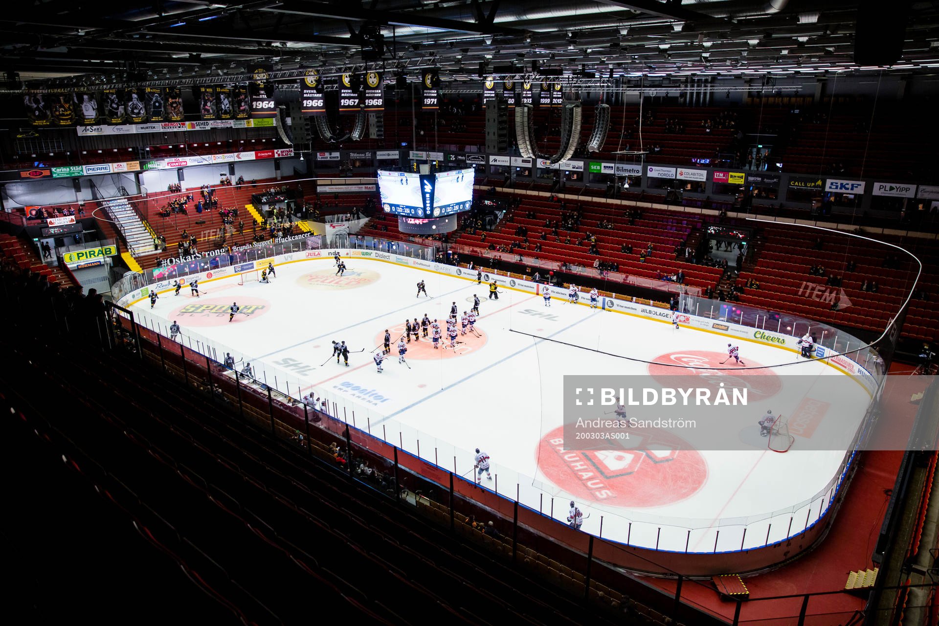 Interiör över Monitor ERP Arena