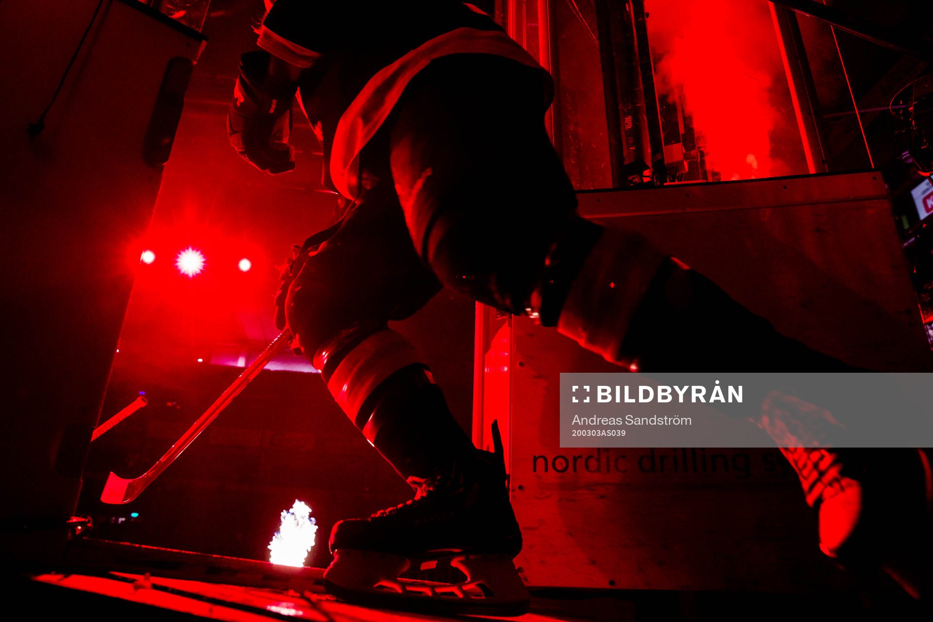 Brynäs spelare gör entré
