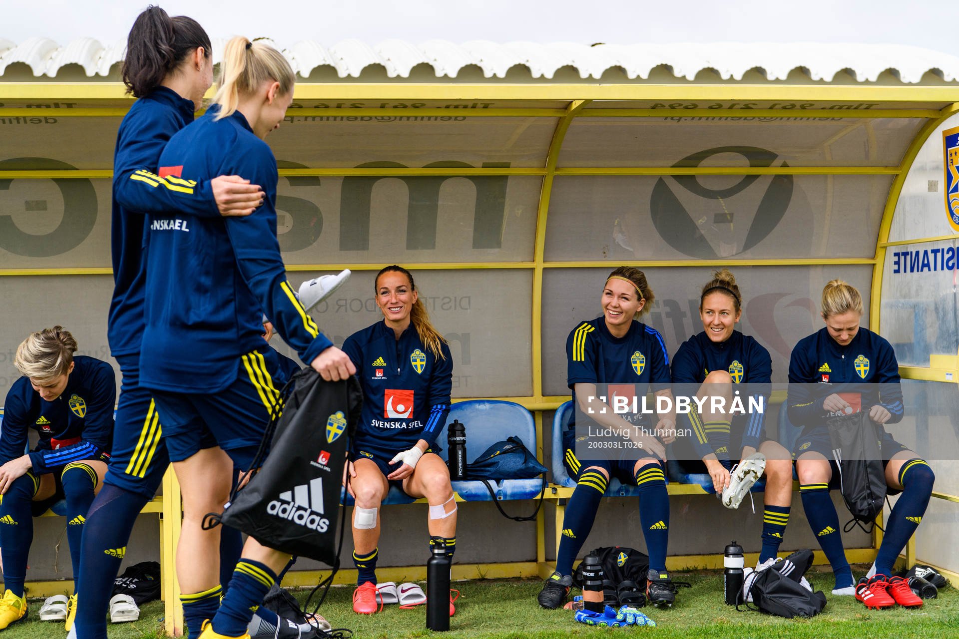 Goalkeeper Zecira Musovic, Lina Hurtig, goalkeeper Jennifer