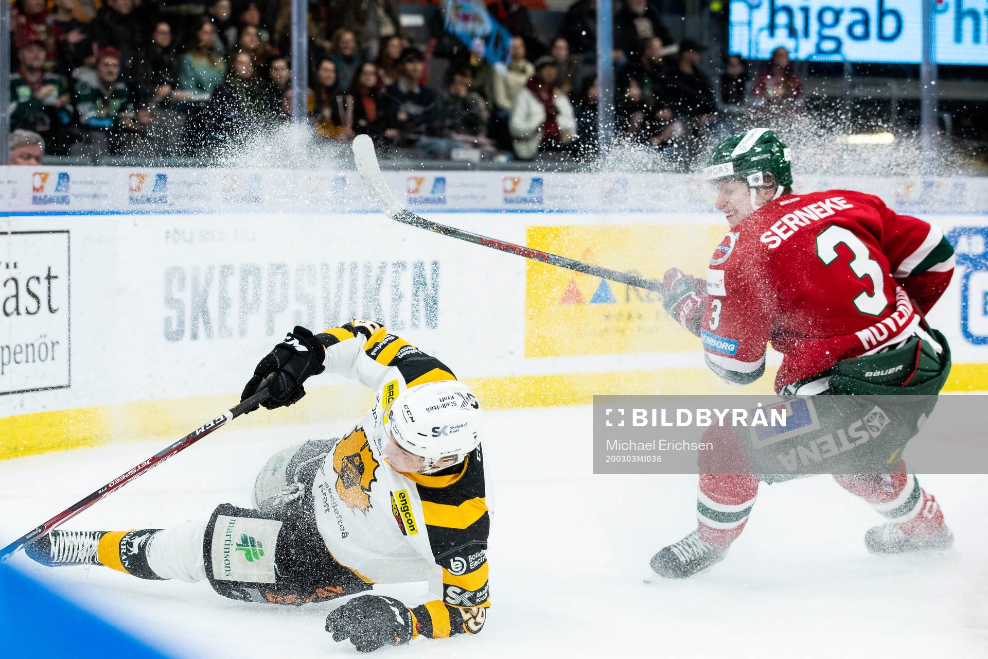 Skellefteås Albin Sundsvik tappa skäret bredvid