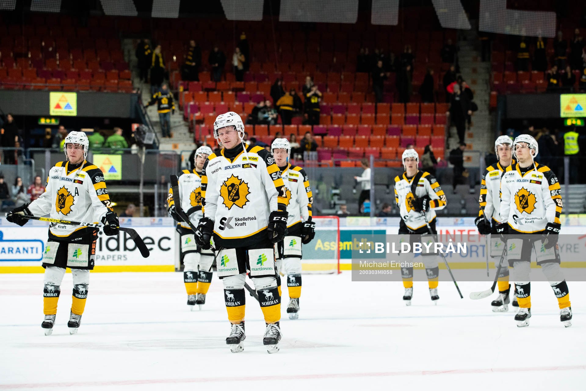 Skellefteå spelare deppar