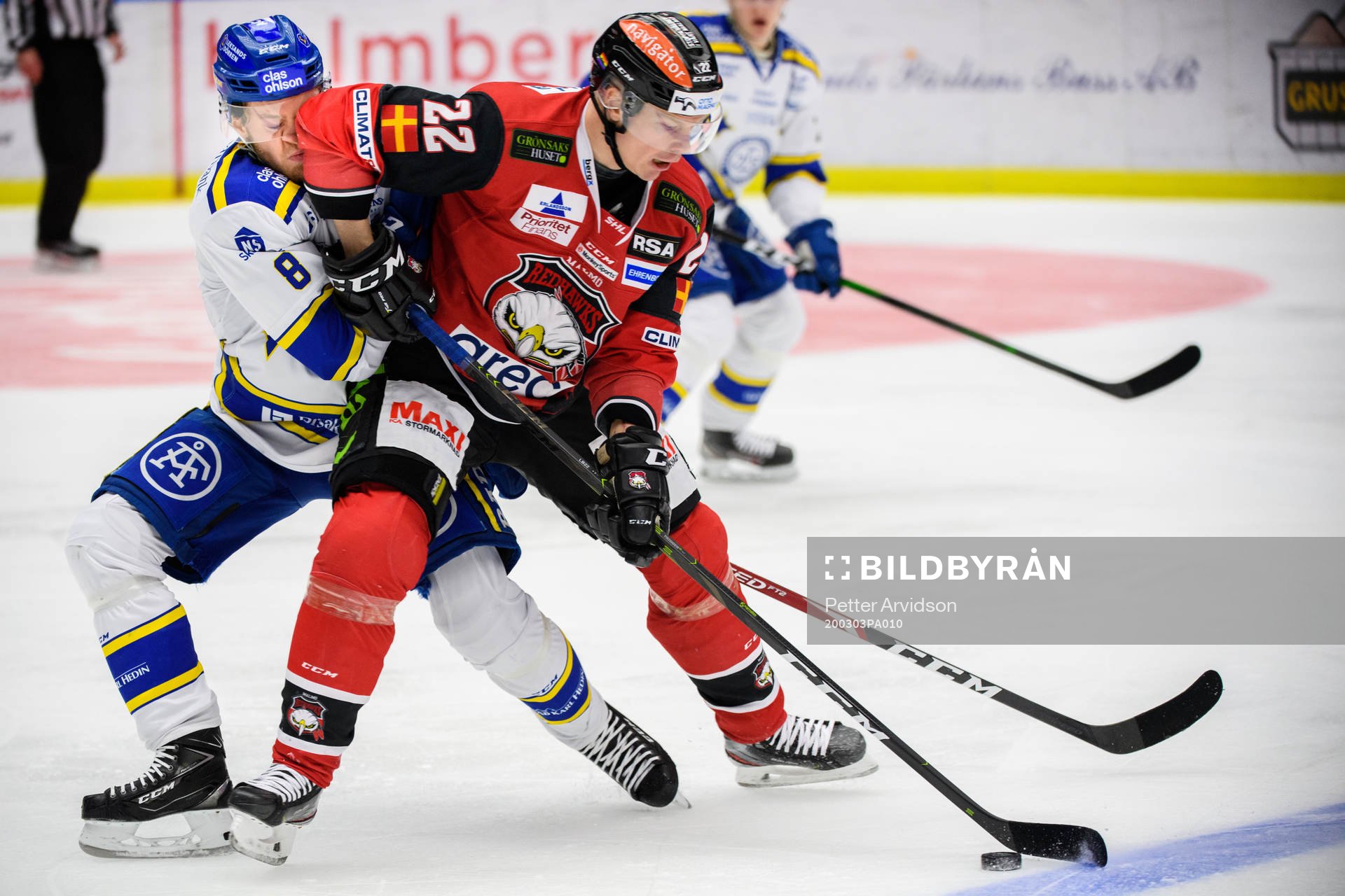 Leksands Filip Johansson och Malmö Redhawks Lars Bryggman