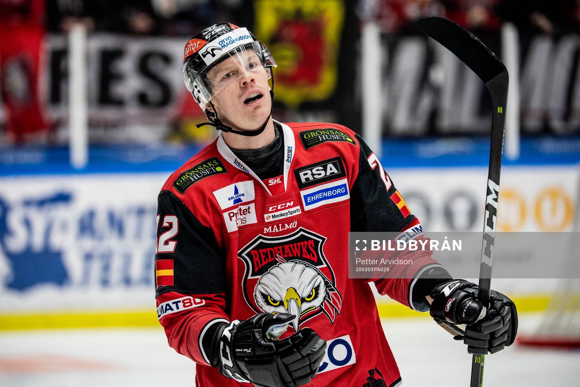Malmö Redhawks Lars Bryggman deppar