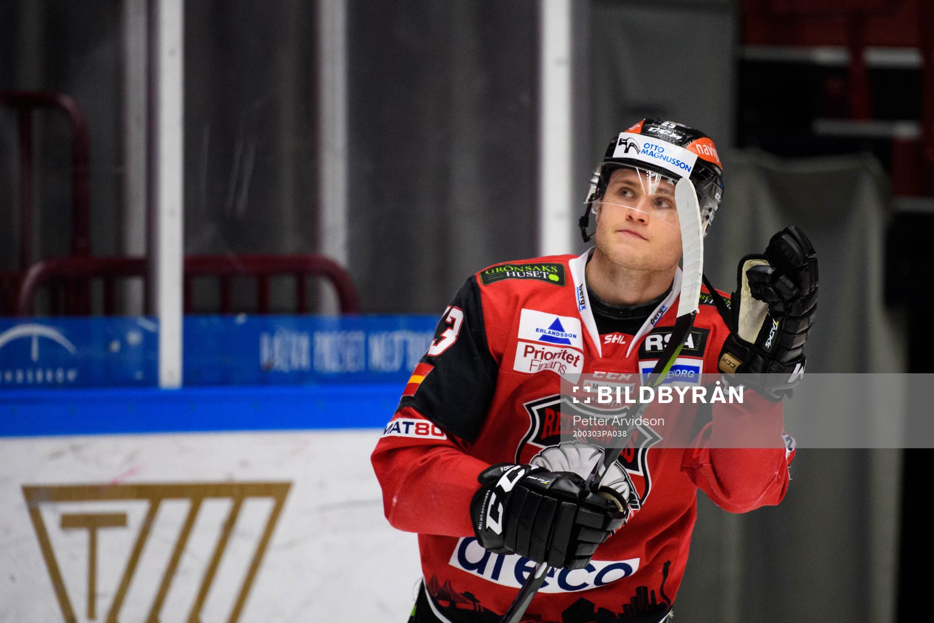 Malmö Redhawks Christoffer Forsberg tackar publiken