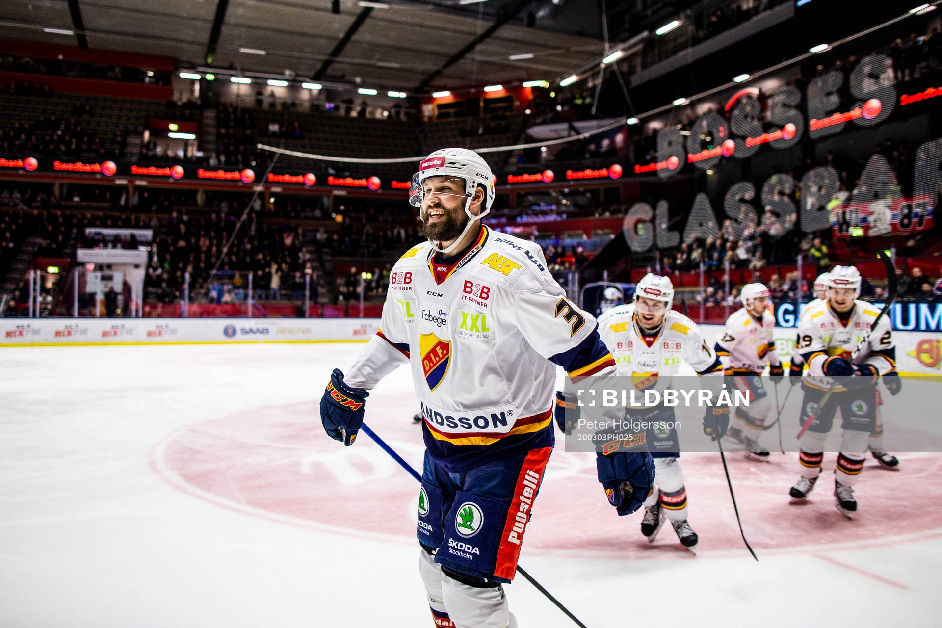Djurgårdens Dick Axelsson jublar