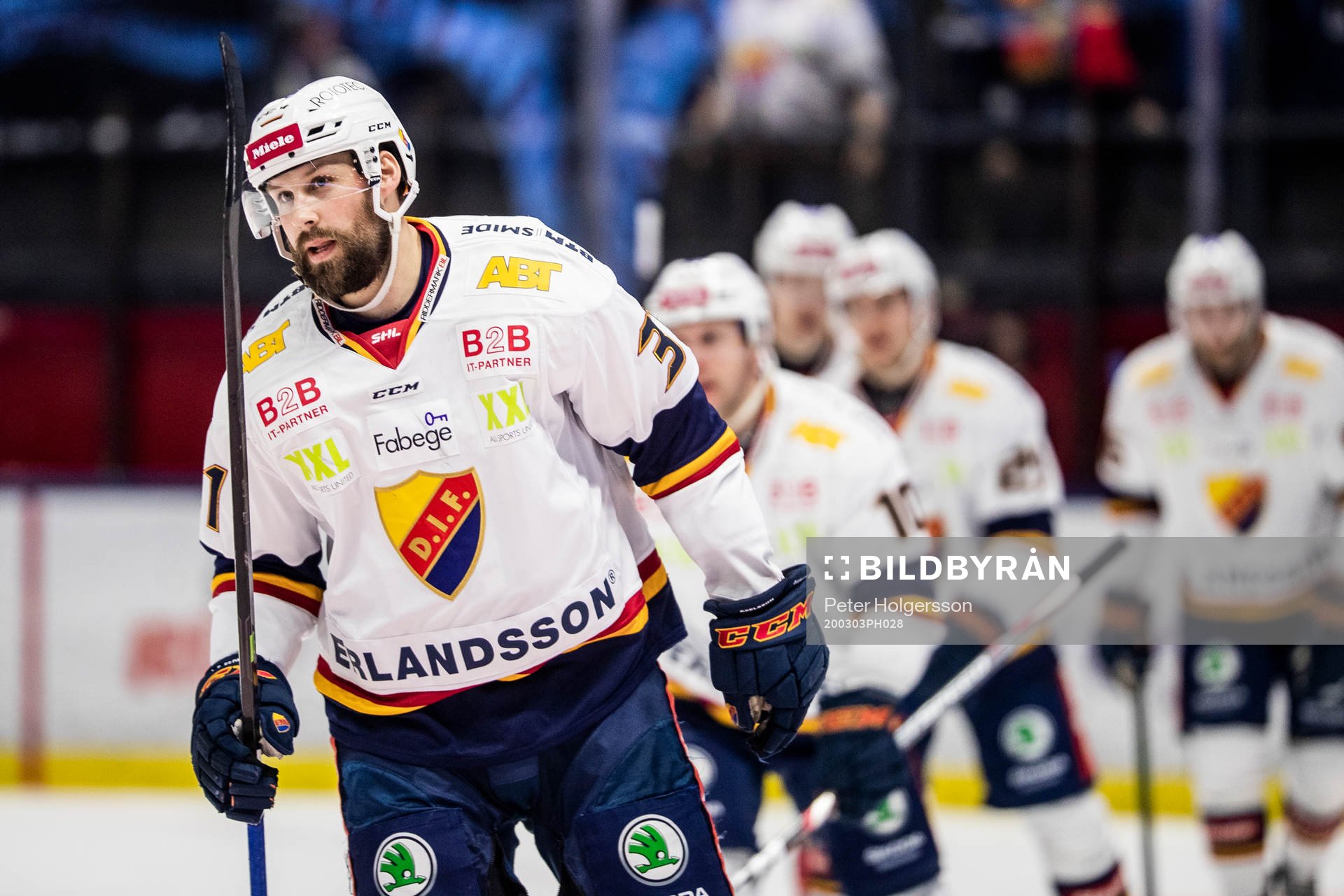 Djurgårdens Dick Axelsson jublar