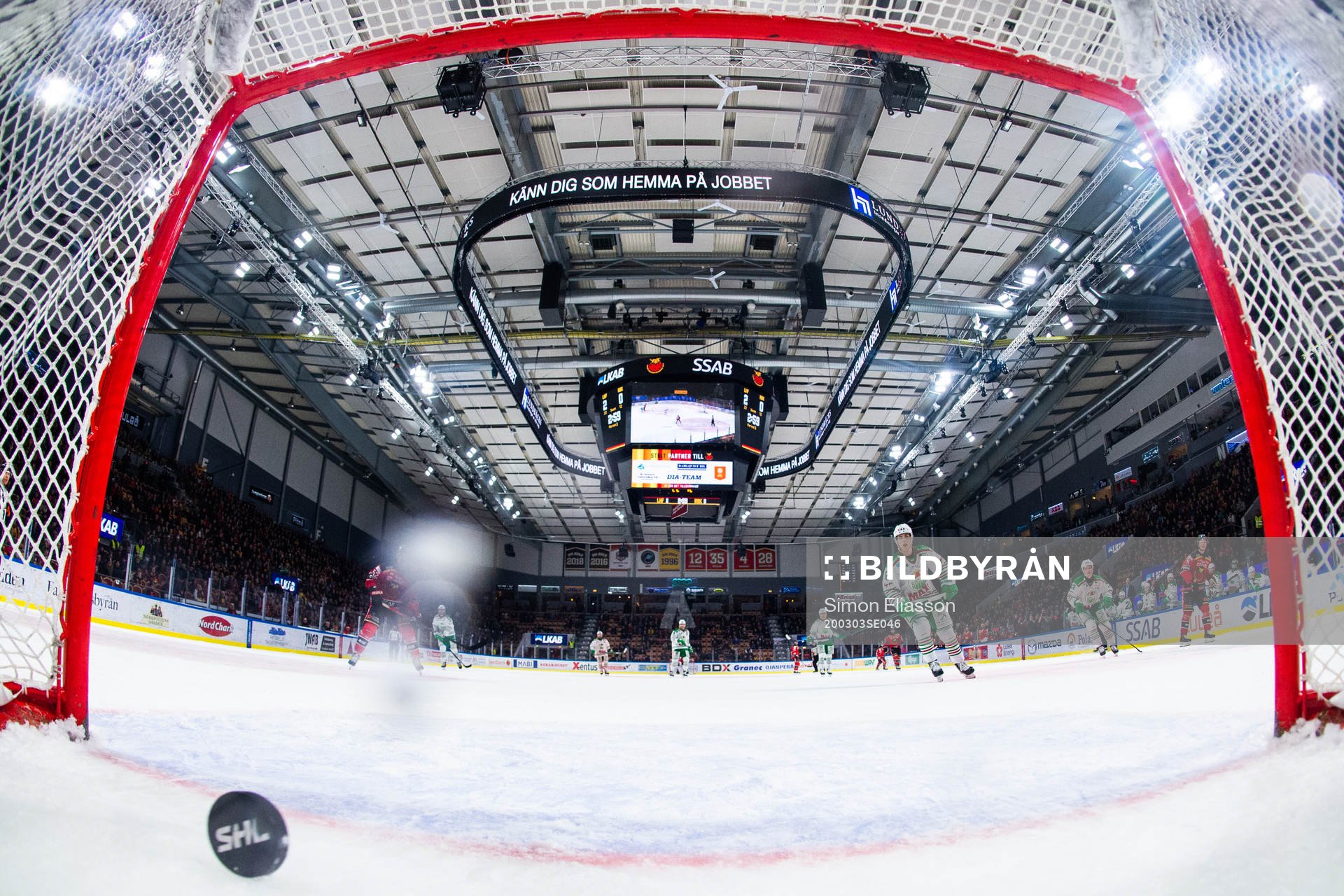 Luleås Jonas Berglund sätter 3-0 i öppen kasse