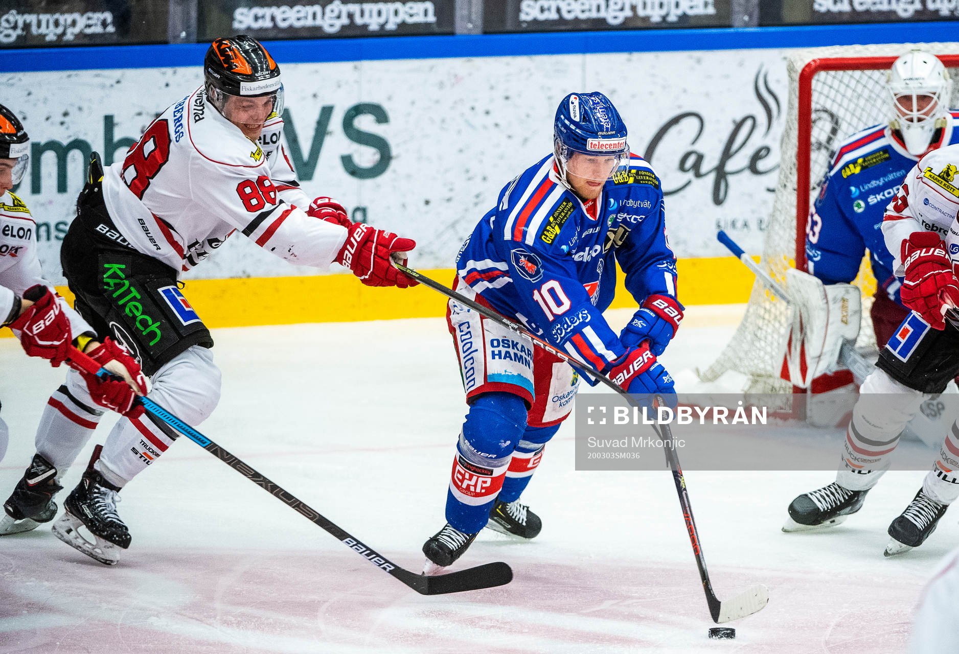 Oskarshamns Nicklas Heinerö och Örebros Joonas Rask