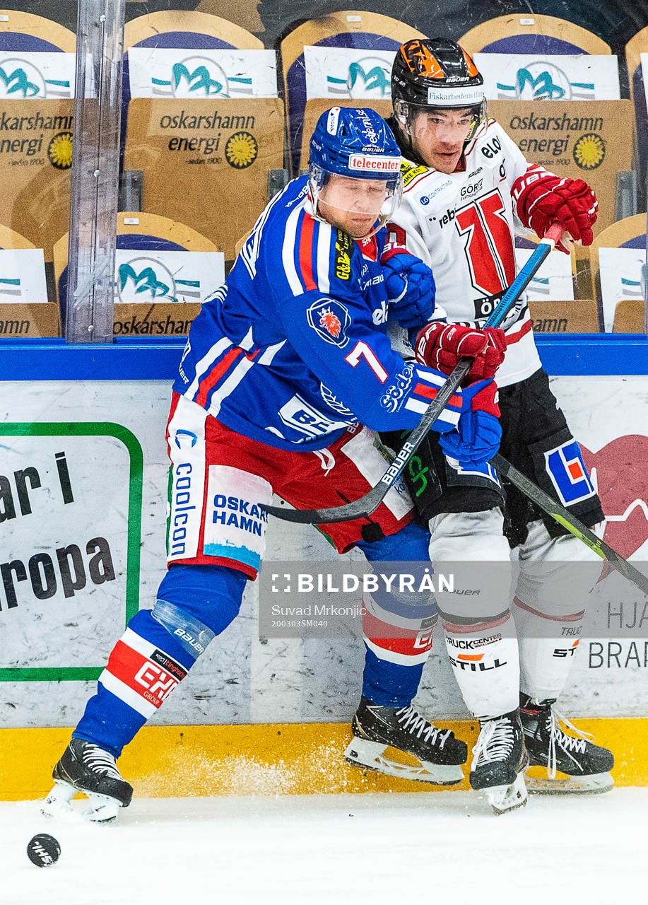 Oskarshamns Victor Aronsson och Örebros Shane Harper