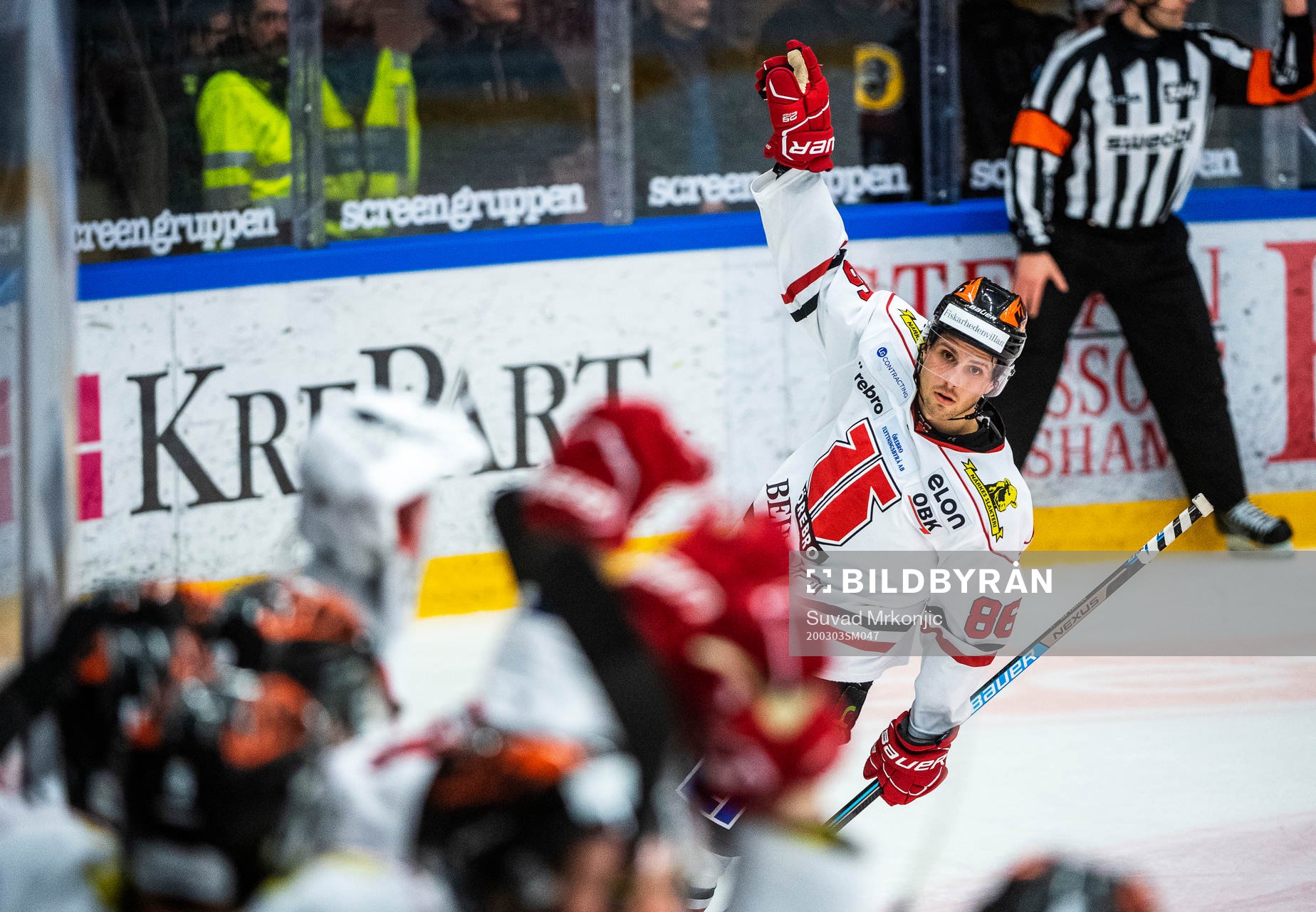 Örebros Mathias Bromé jublar
