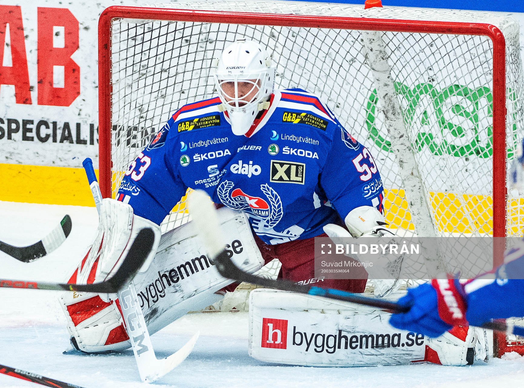 Oskarshamns målvakt Daniel Rosengren