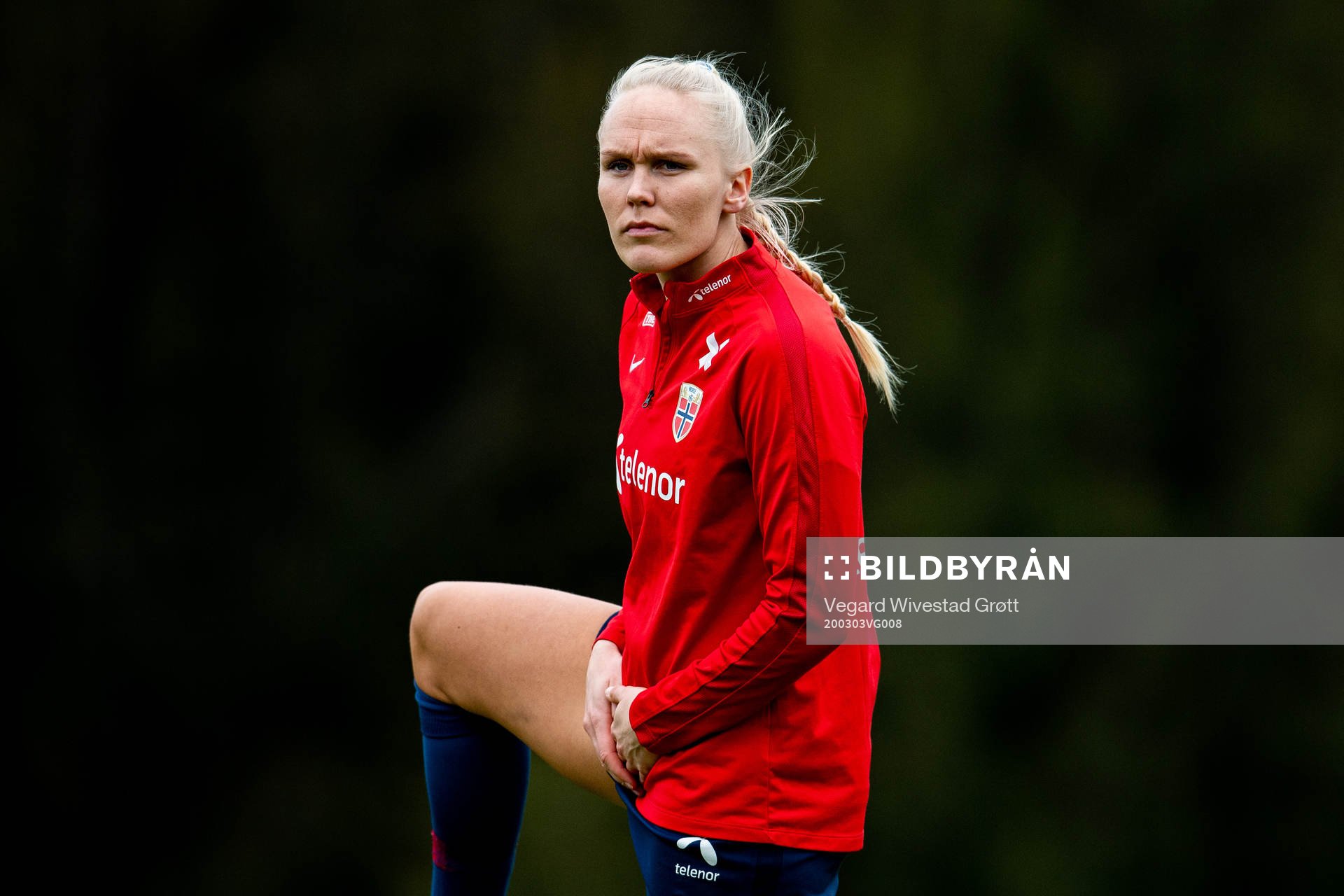 Maria Thorisdottir of the Norwegian women’s national