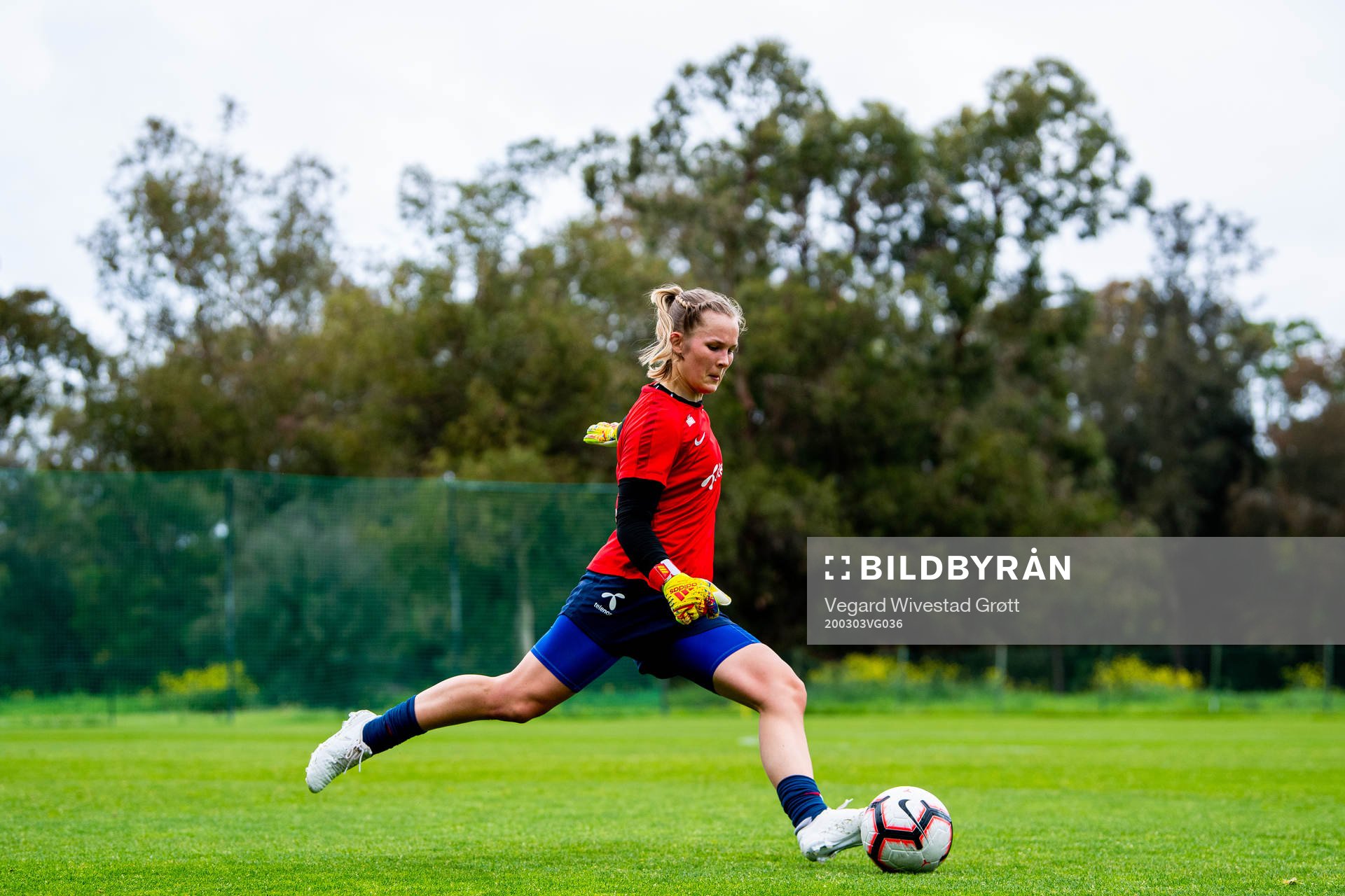 Goalkeeper Oda Maria Hove Bogstad of the Norwegian