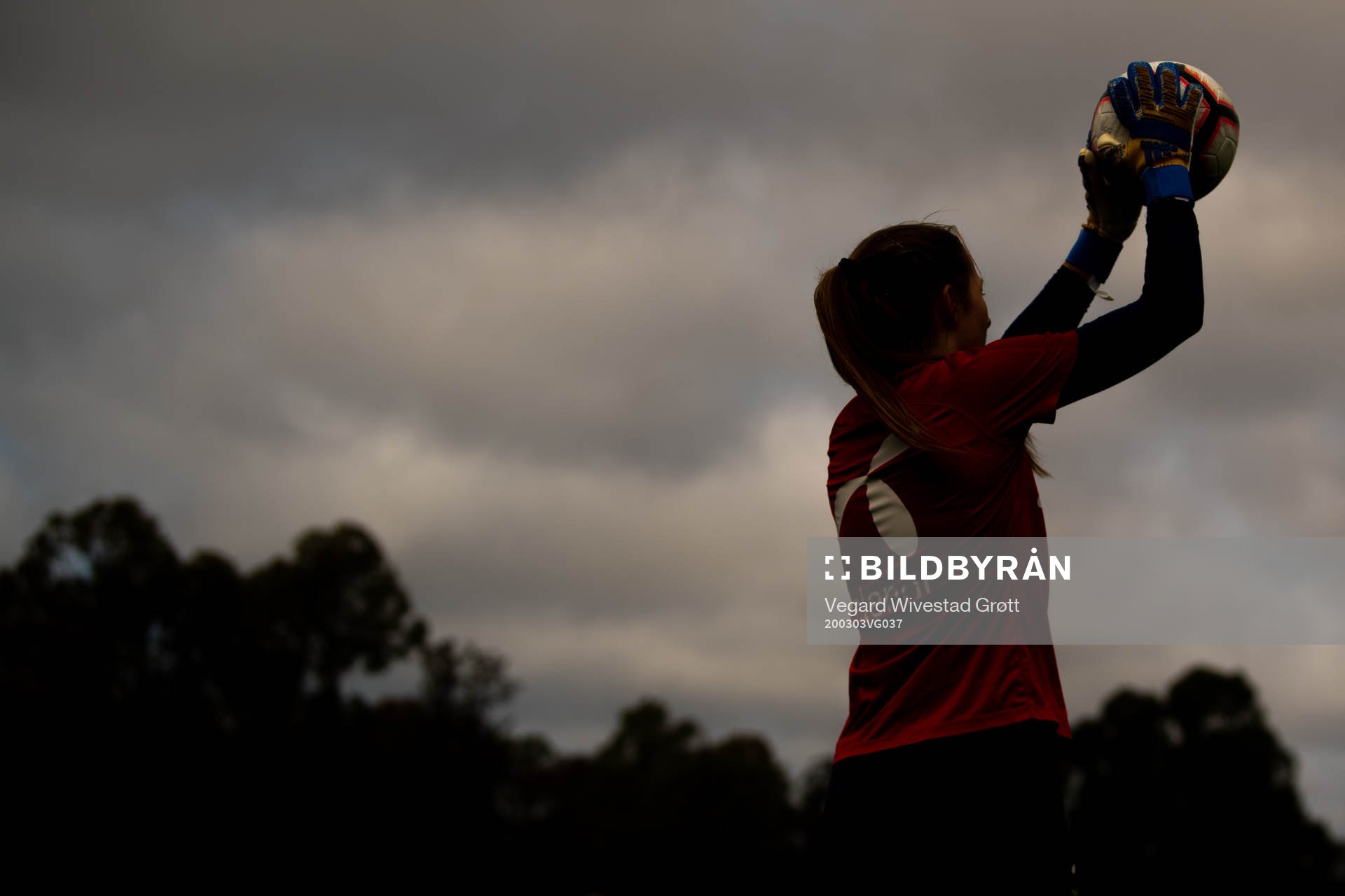 Goalkeeper Cecilie Hauståker Fiskerstrand of the Norwegian