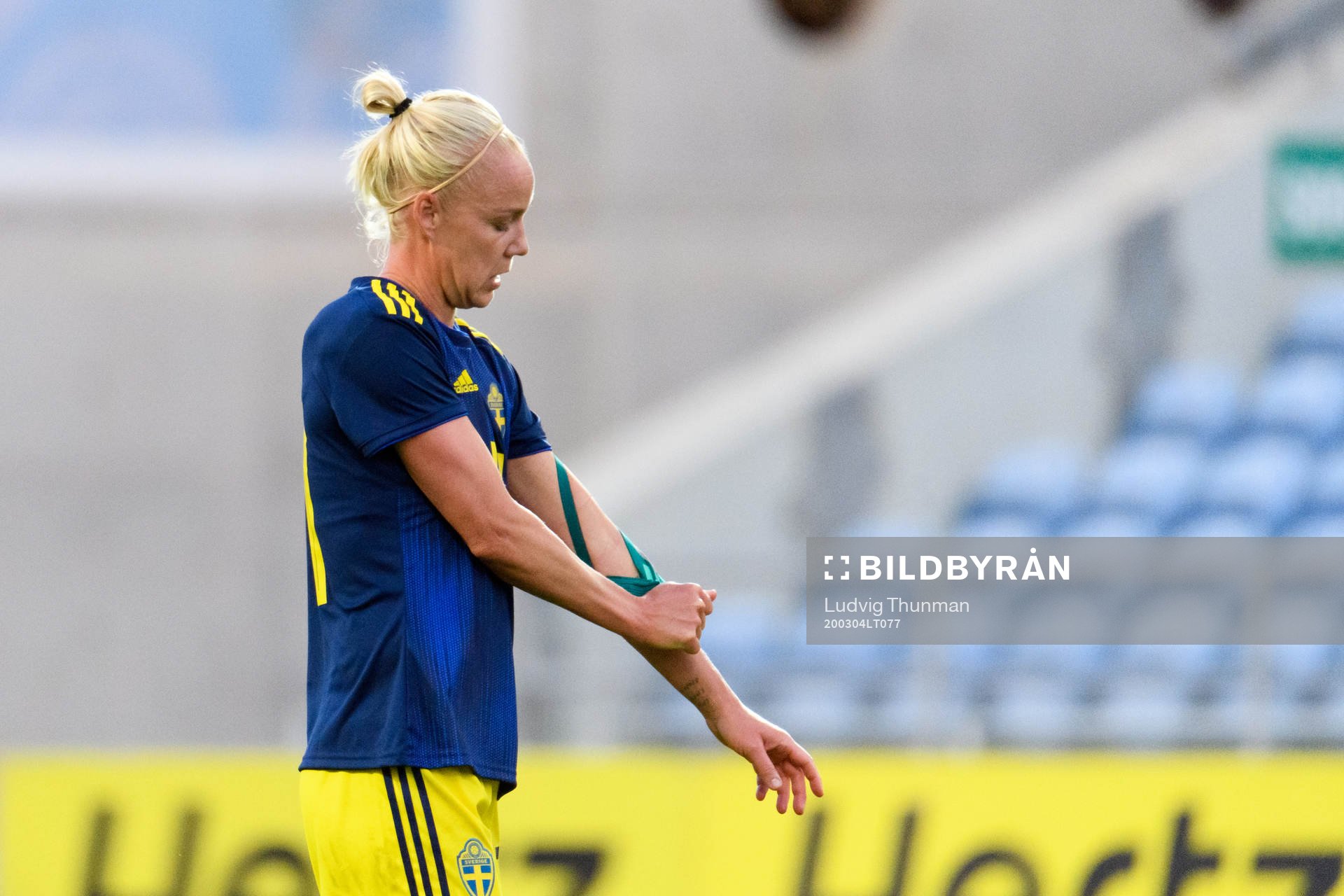 Caroline Seger of Sweden looks dejected