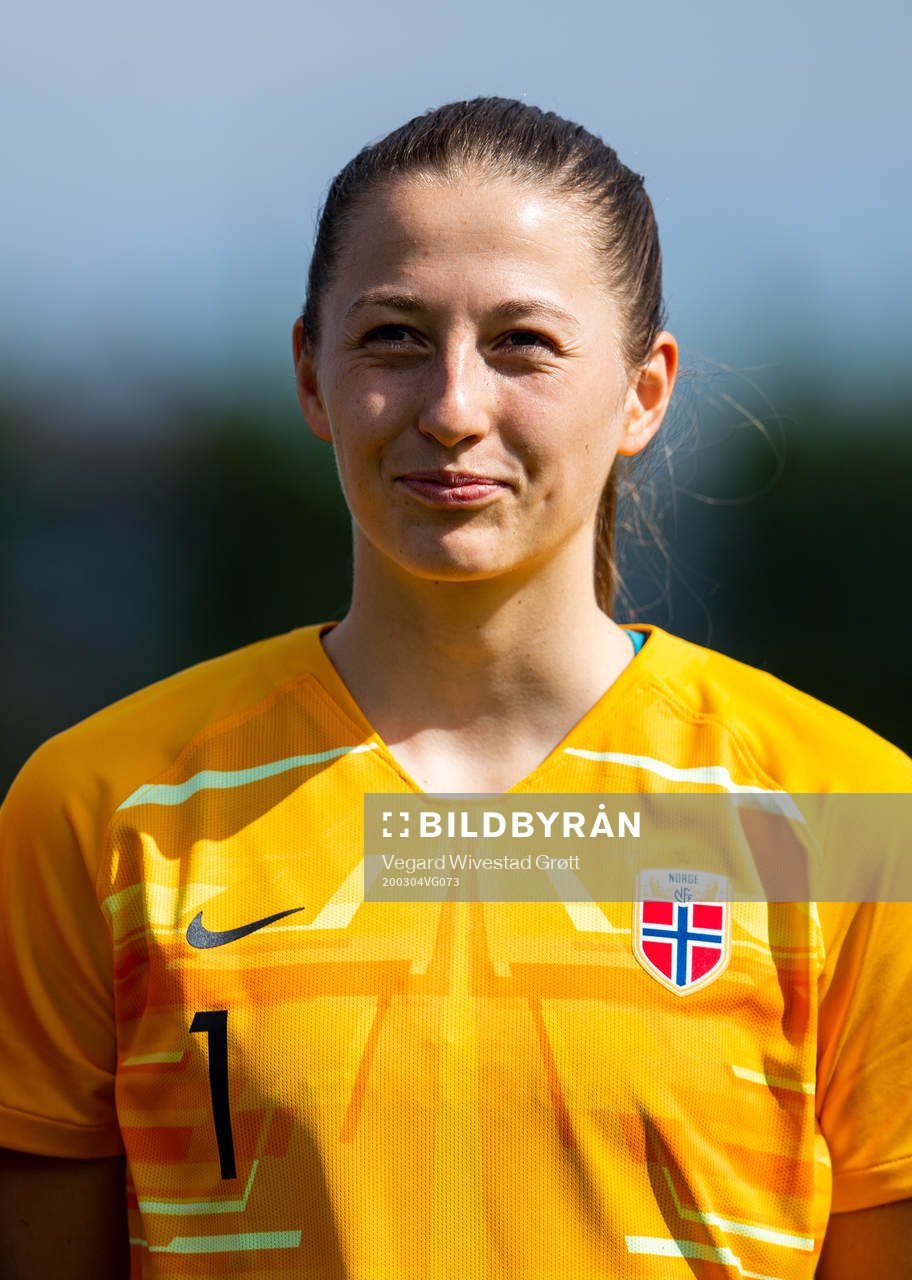 Goalkeeper Cecilie Hauståker Fiskerstrand of Norway