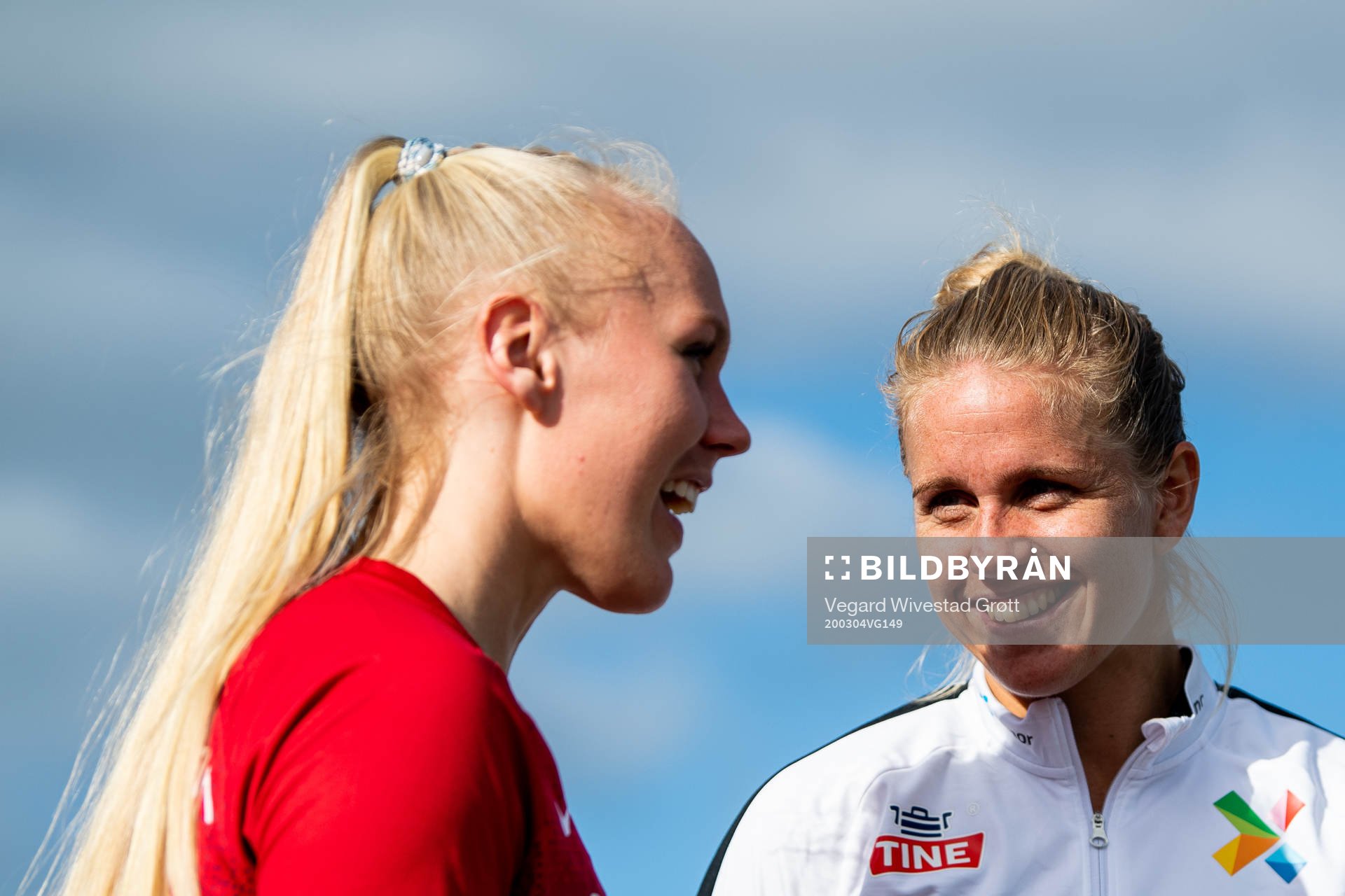 Maria Thorisdottir and Elise Thorsnes of Norway