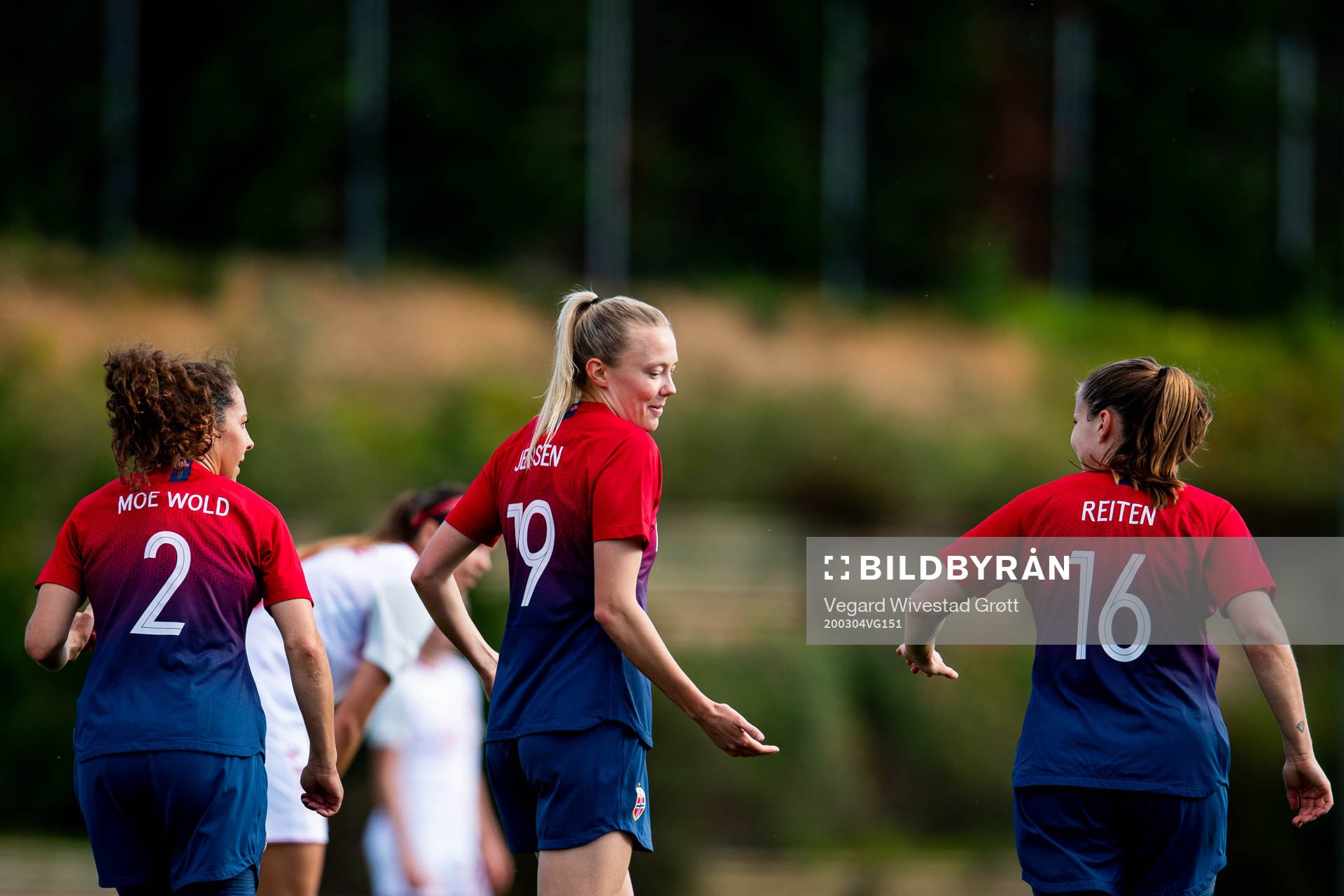 Synne Sofie Kinden Jensen of Norway celebrates with