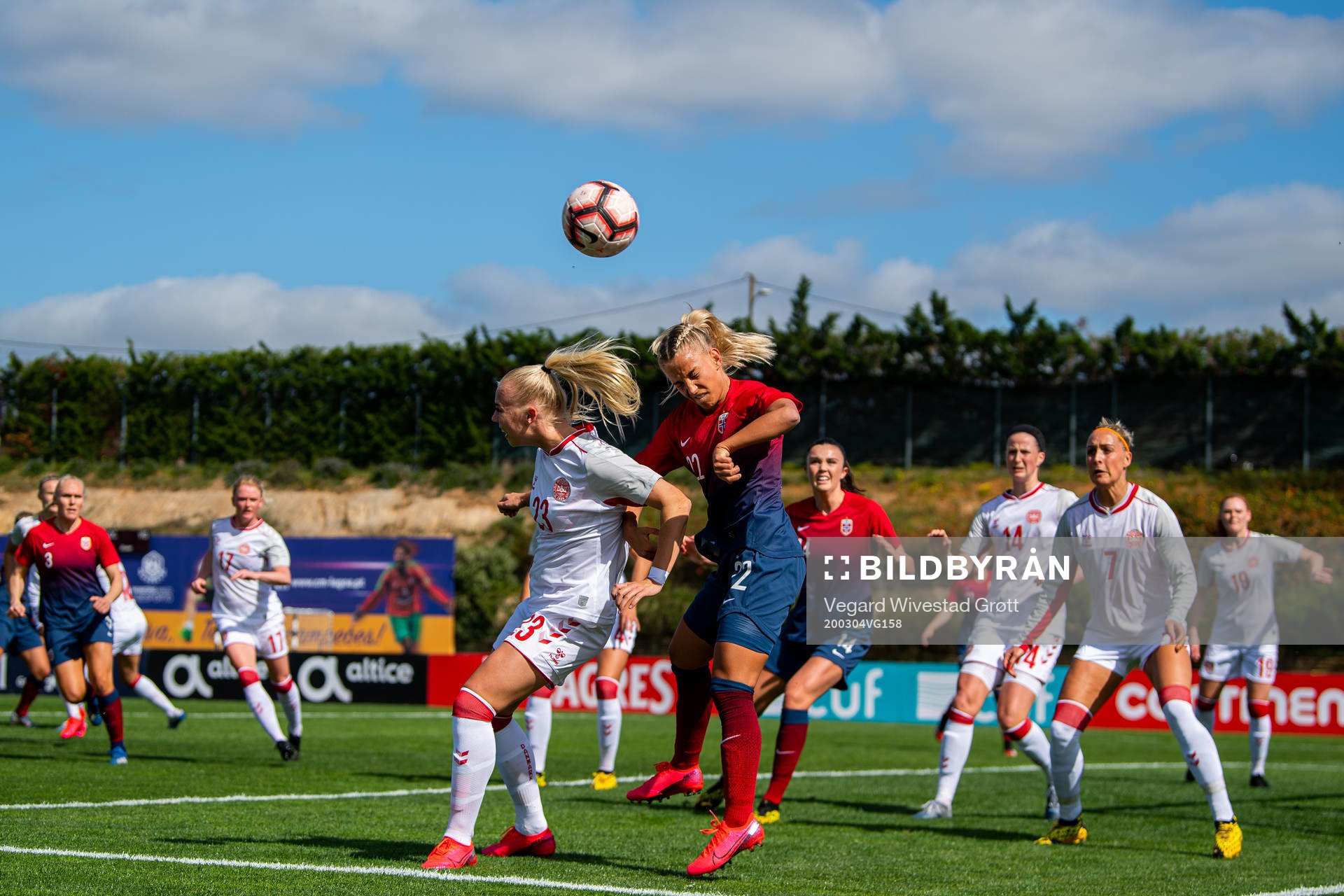 Sofie Svava of Denmark and Rikke Bogetveit Nygard of Norway