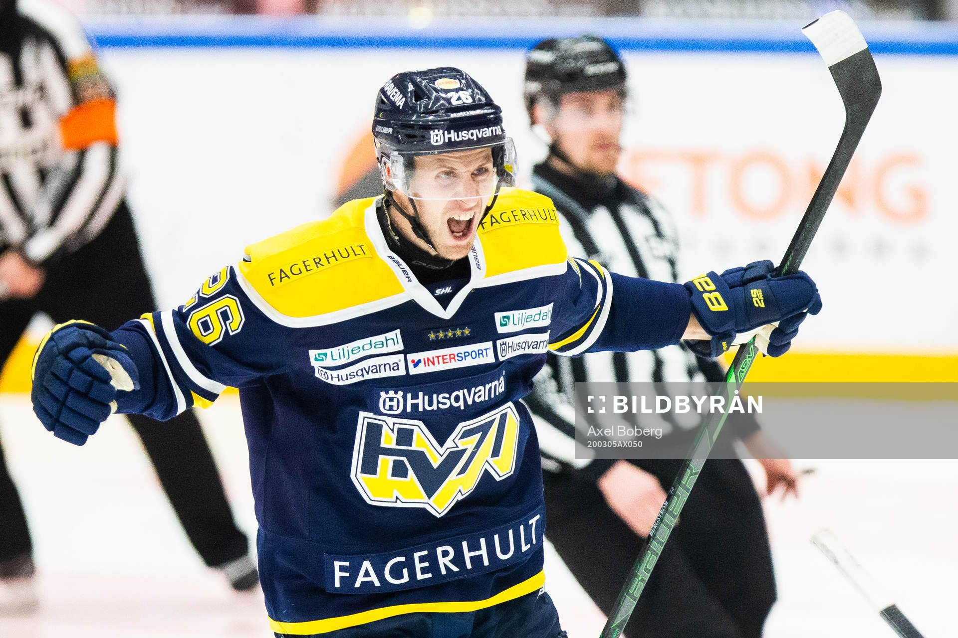 s Alexander Bergström jublar