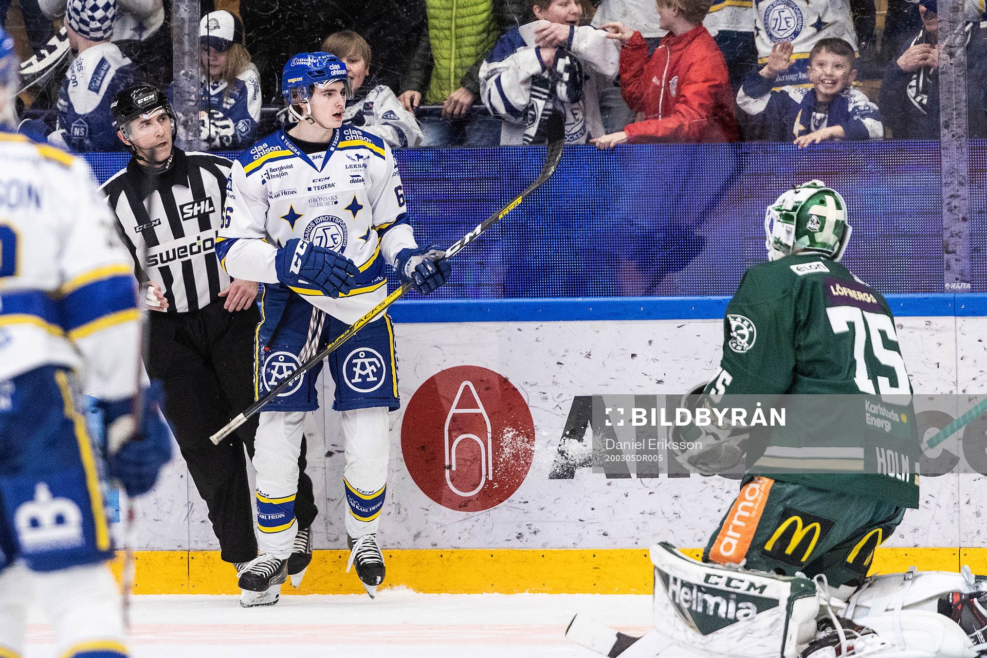 Leksands Nils Åman jublar