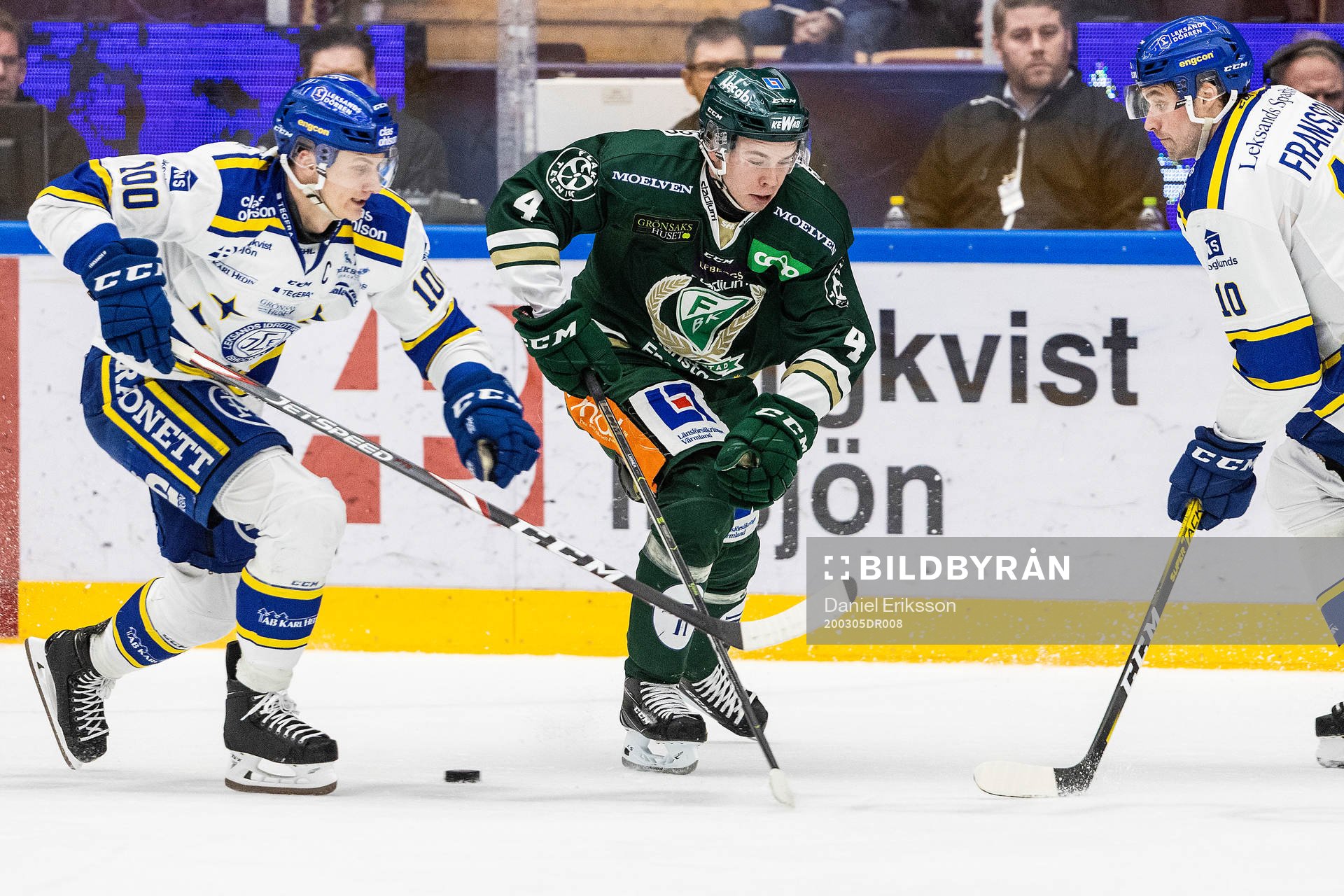 Leksands Martin Karlsson och Färjestads Oscar Lawner