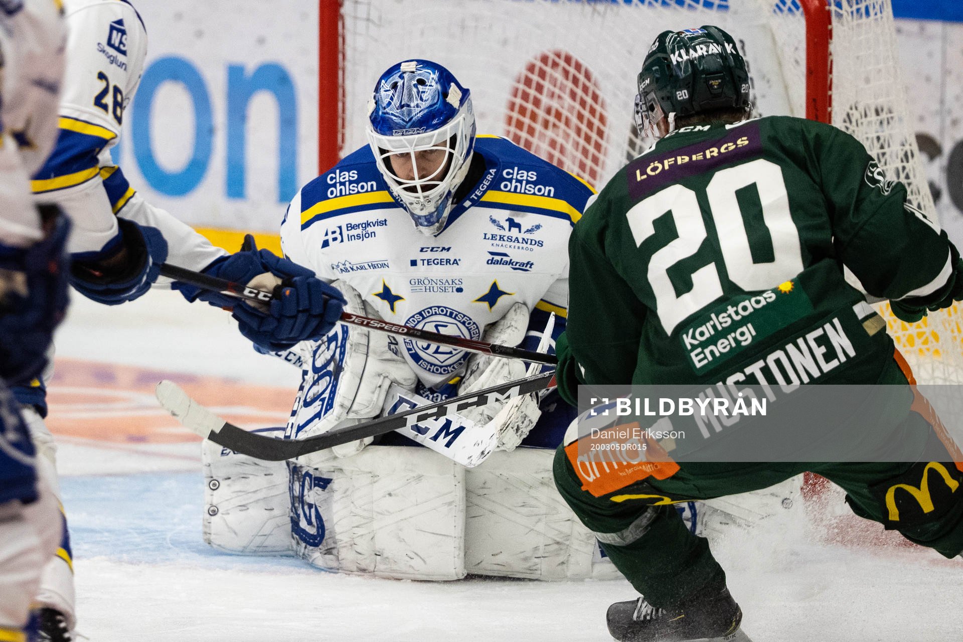 Leksands målvakt Axel Brage