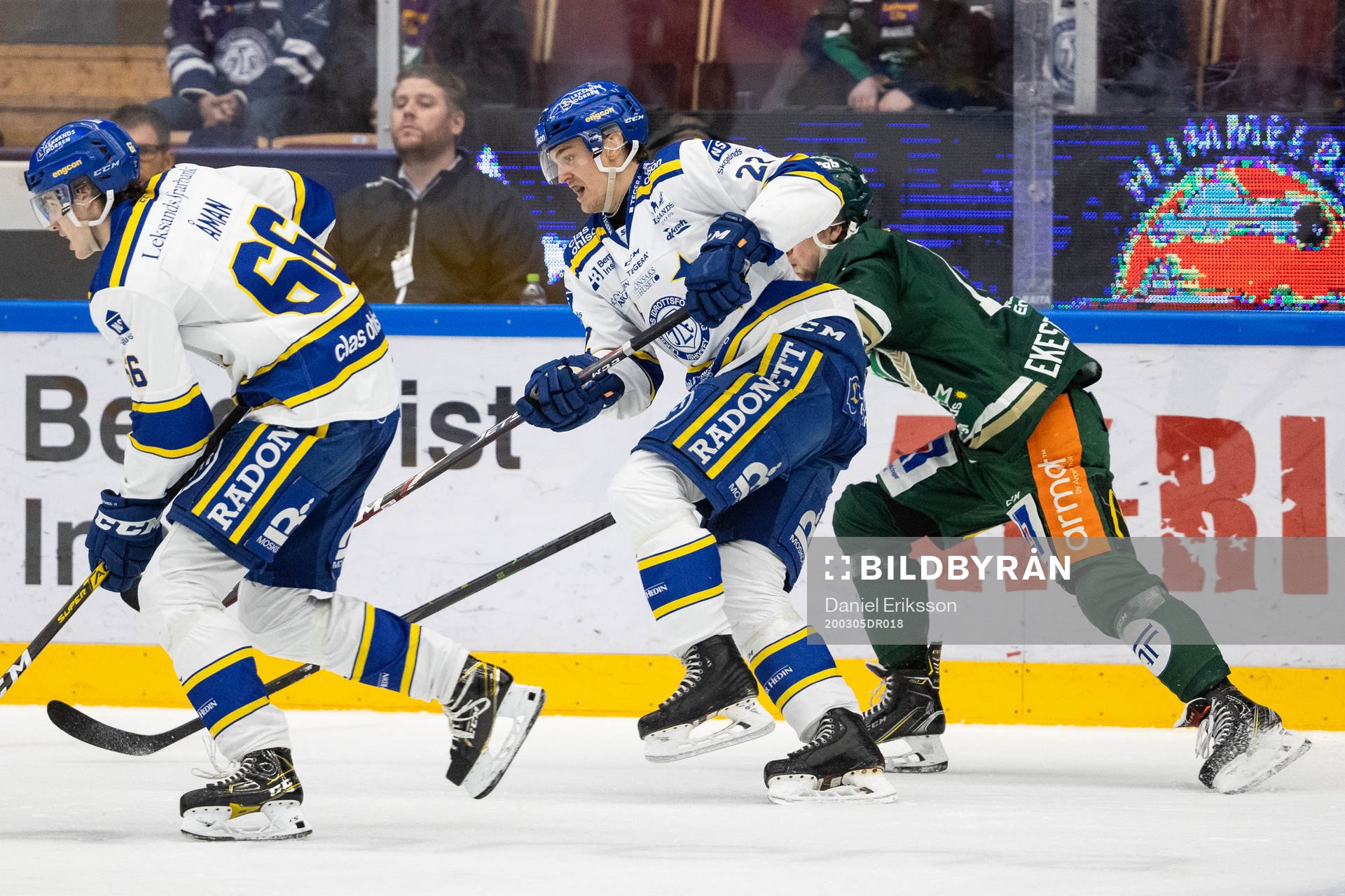 Leksands Nils Åman och Sebastian Wännström och