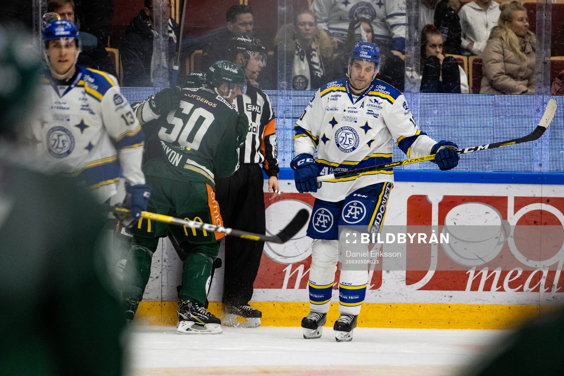 Färjestads Sebastian Erixon jubel