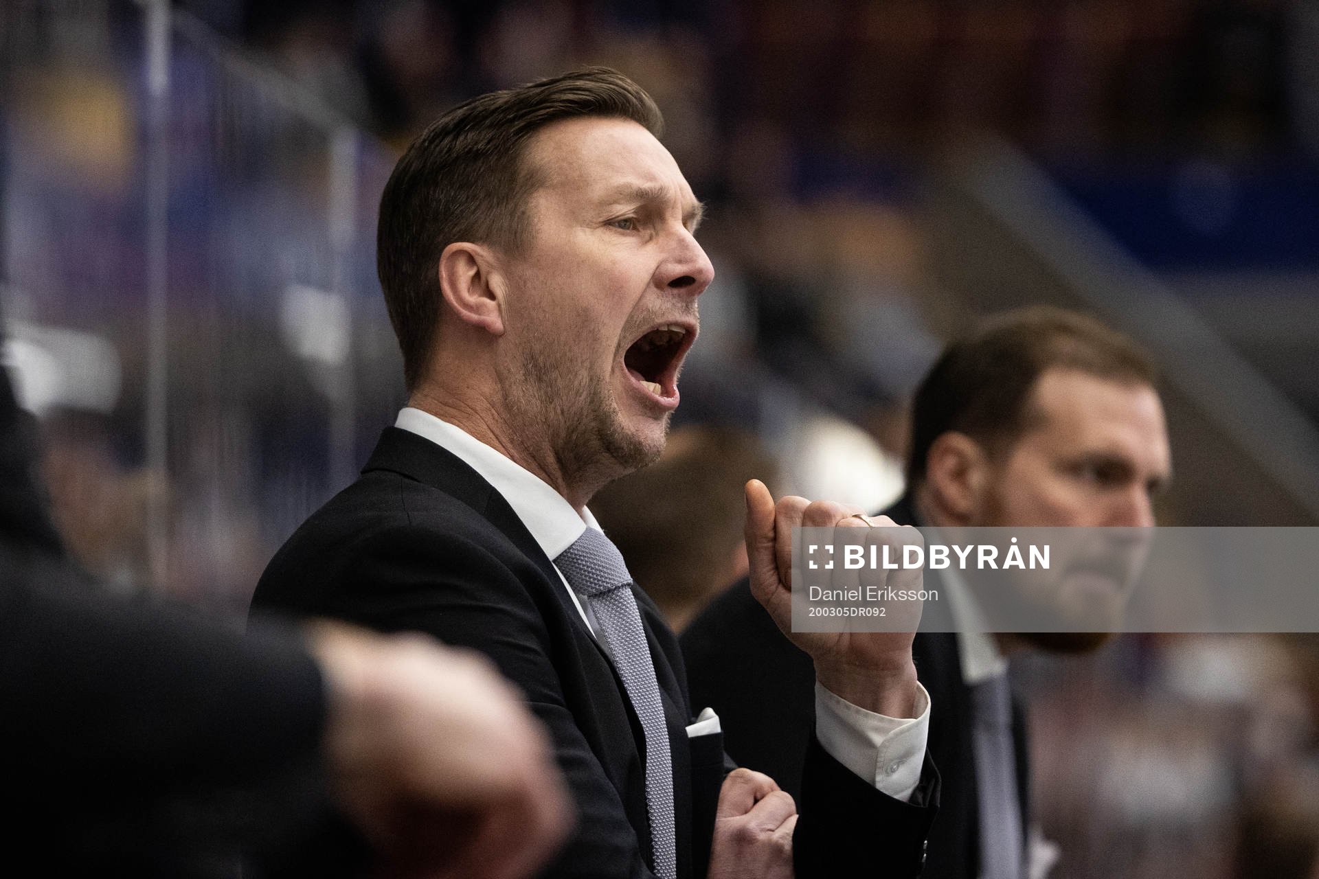 Färjestads huvudtränare Johan Pennerborn