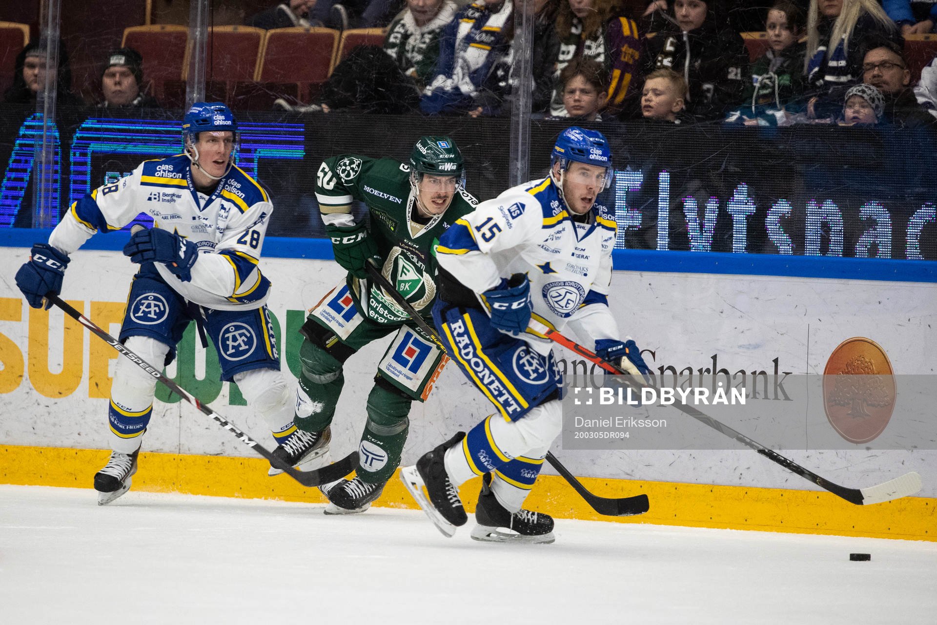 Leksands Mattias Göransson och Färjestads Sebastian
