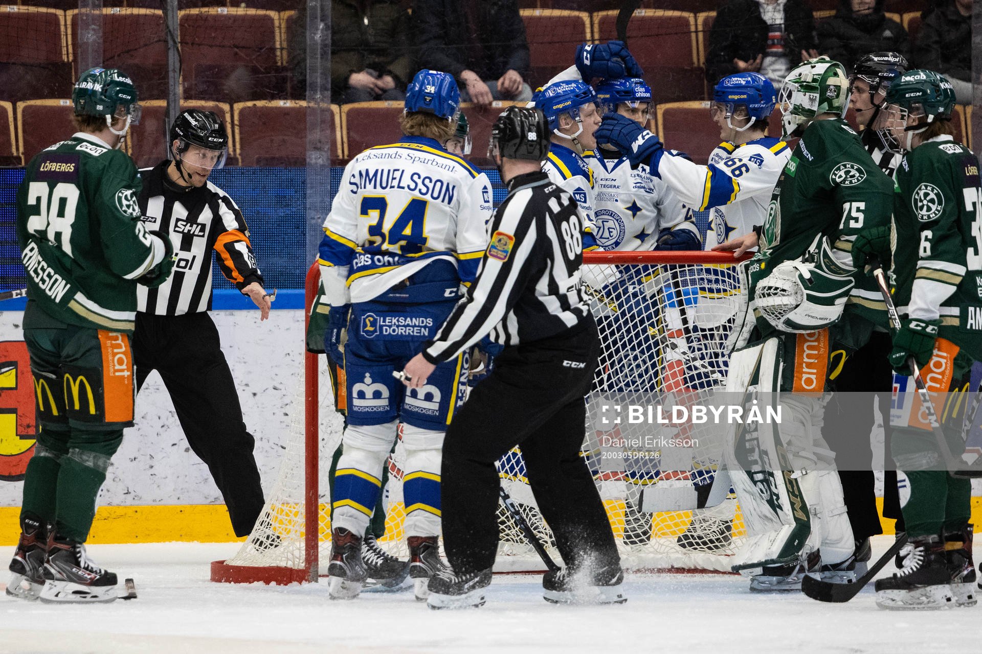 Leksands Sebastian Wännström och Emil Heineman  och Nils