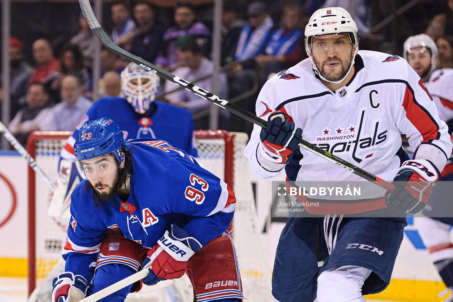 New York Rangers Mika Zibanejad and Washington Capitals