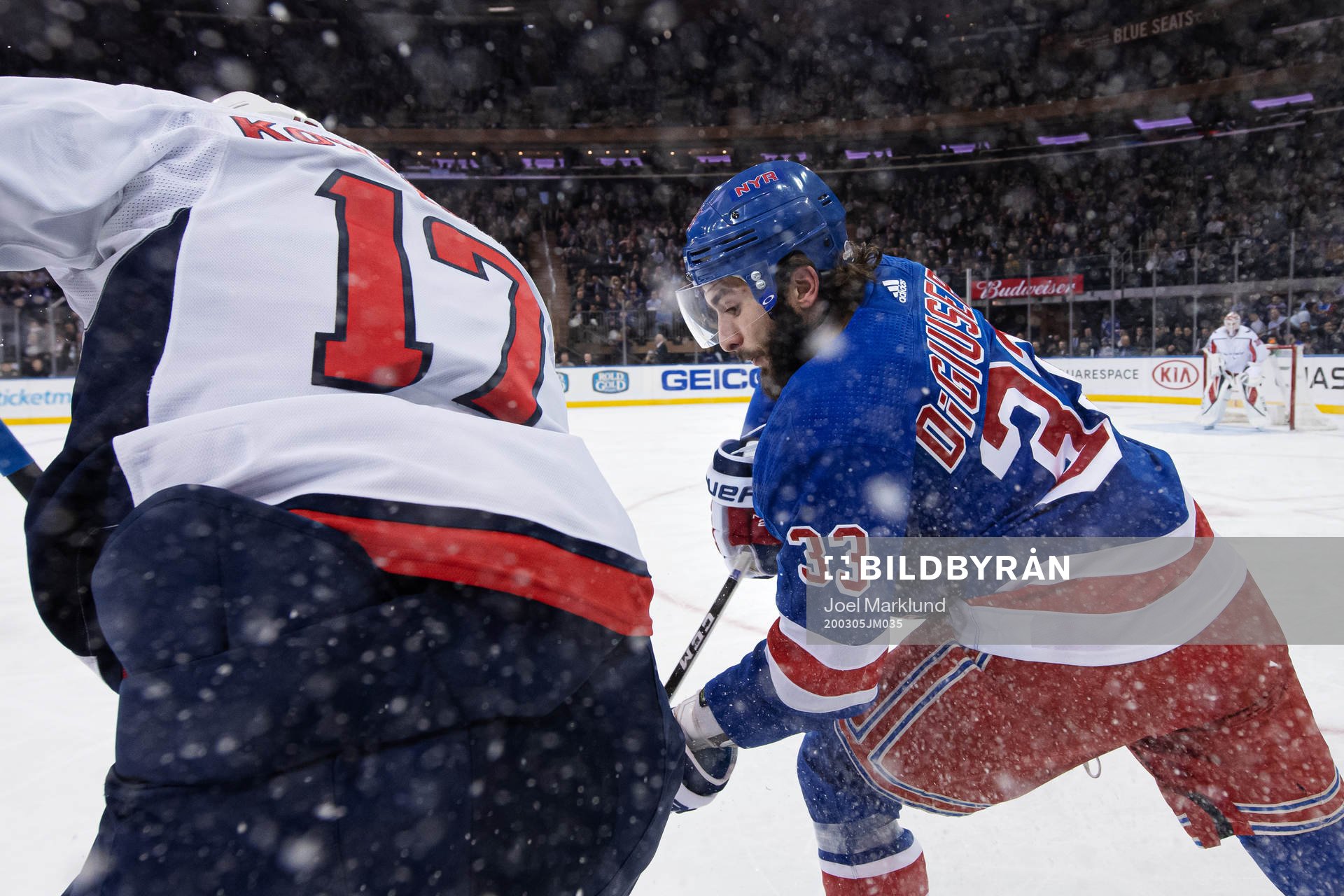 Washington Capitals Ilya Kovalchuk and New York Rangers