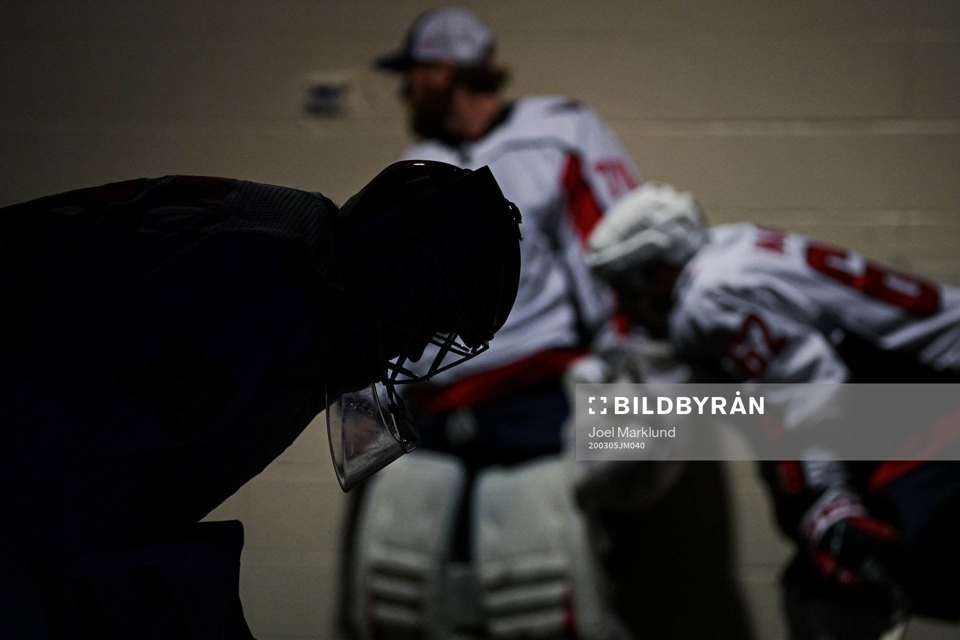 Washington Capitals goaltender Ilya Samsonov waiting to