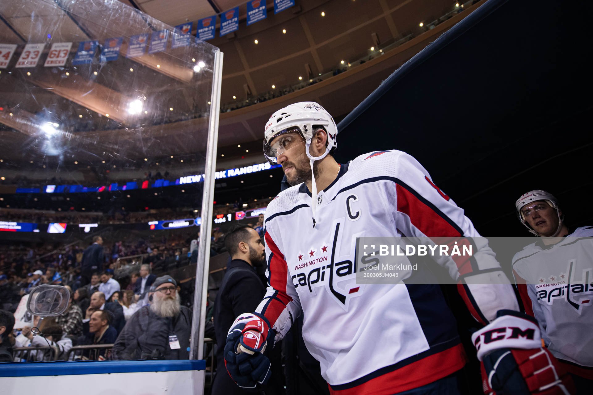 Washington Capitals Alexander Ovechkin enters the ice for